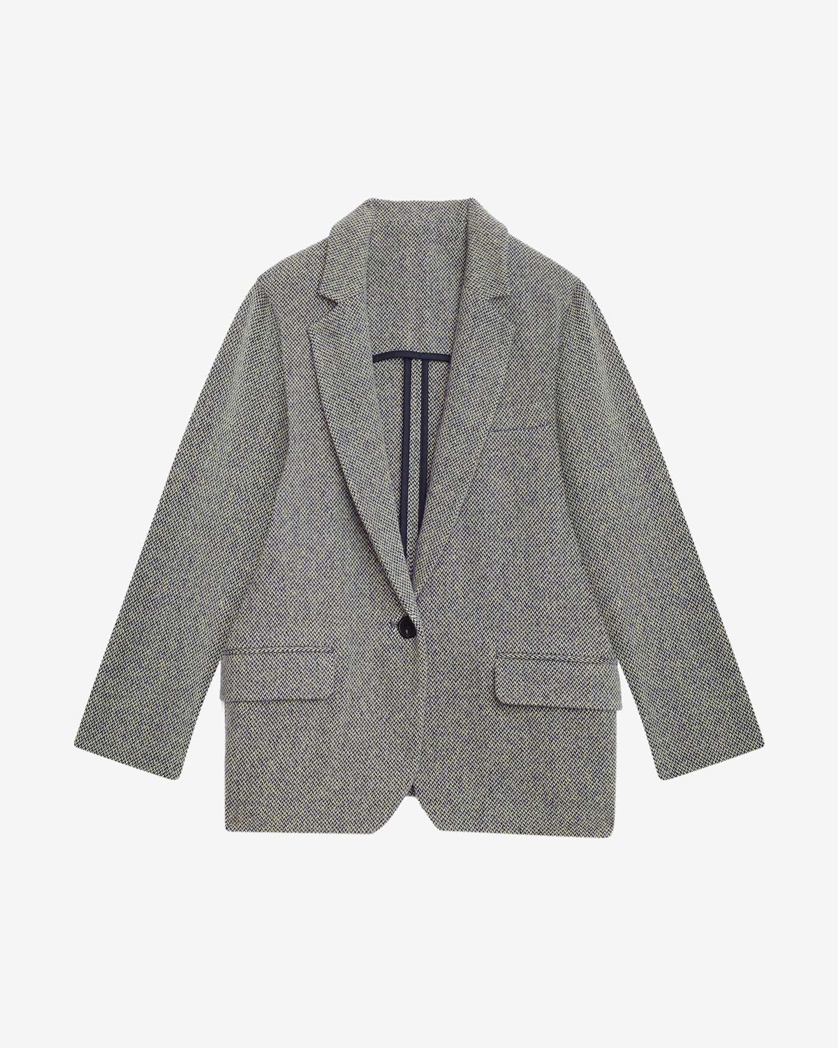 Giacca sartoriale charlyne in misto lana - Black and ecru - Woman - 5