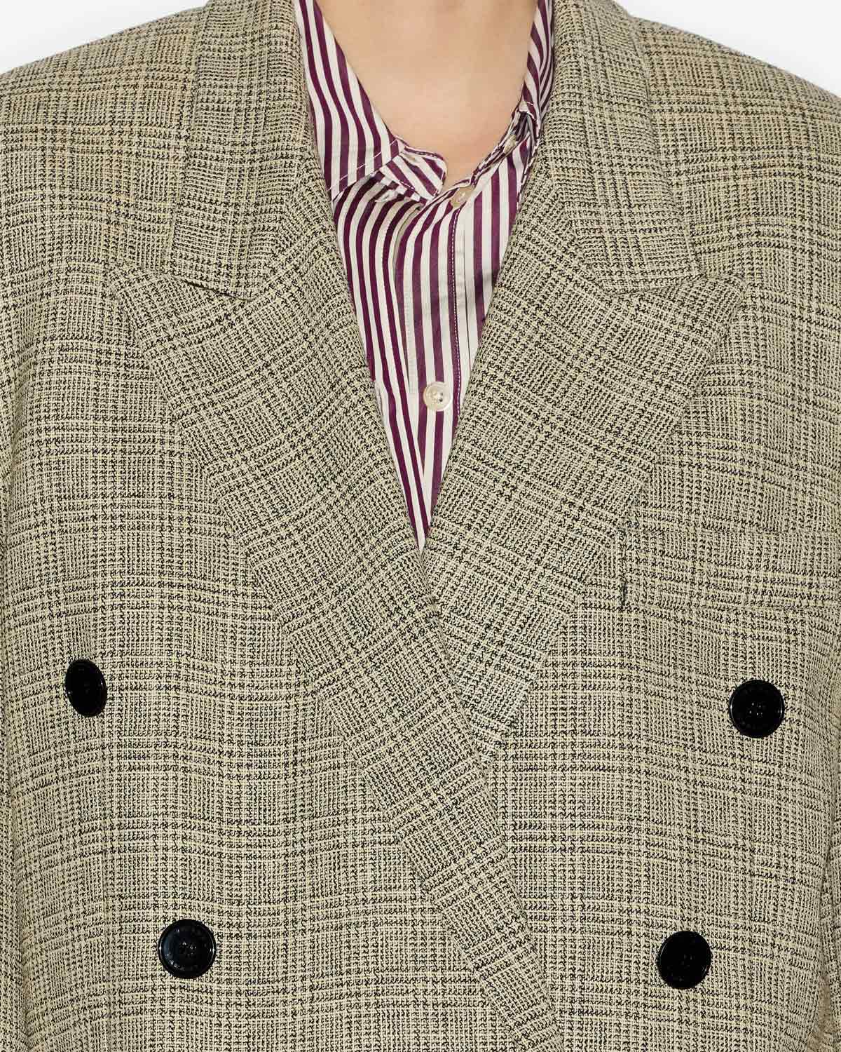 Klero プリンス オブ ウェールズ ウール スーツ ジャケット - Ecru and black - Woman - 2