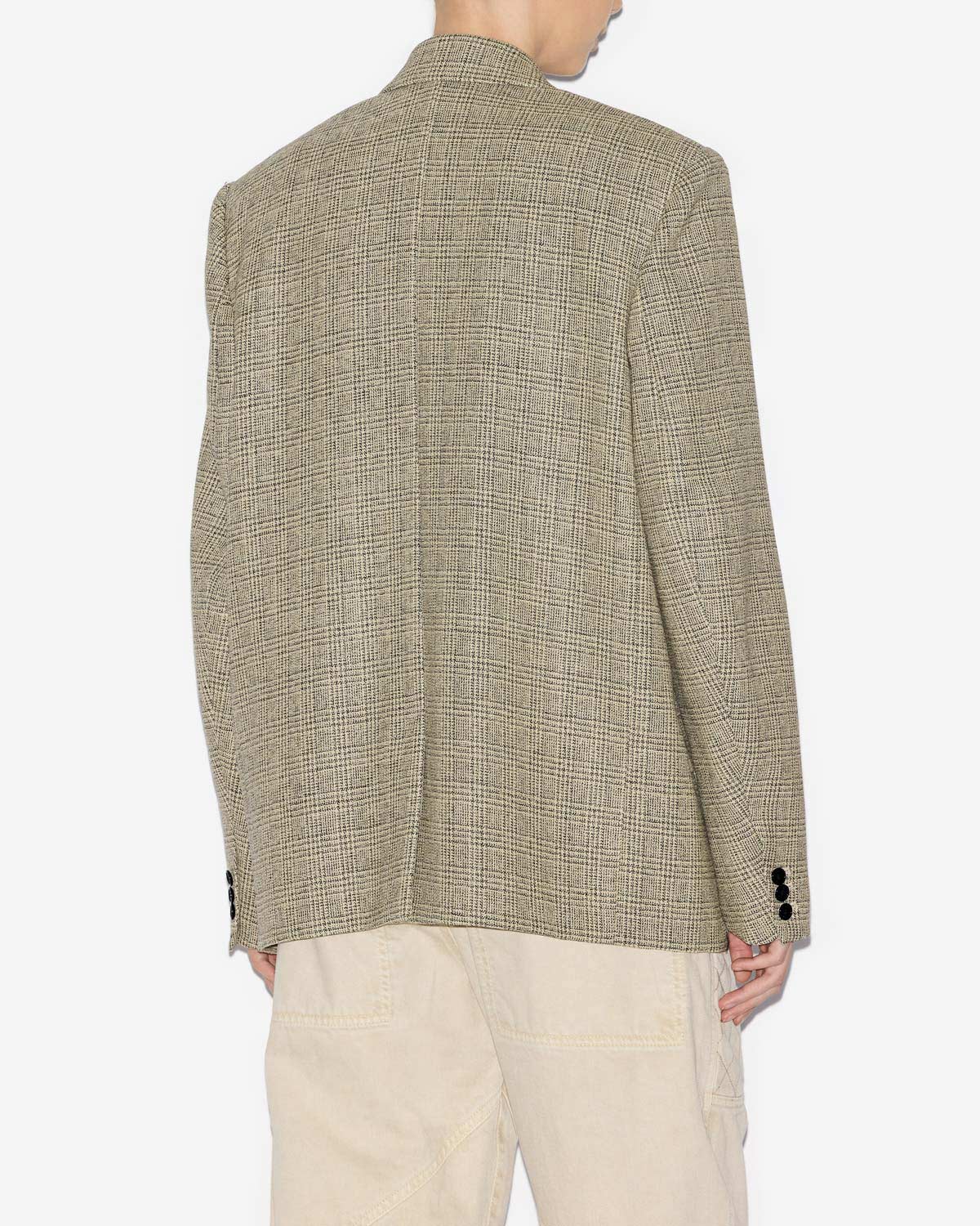 Klero プリンス オブ ウェールズ ウール スーツ ジャケット - Ecru and black - Woman - 4