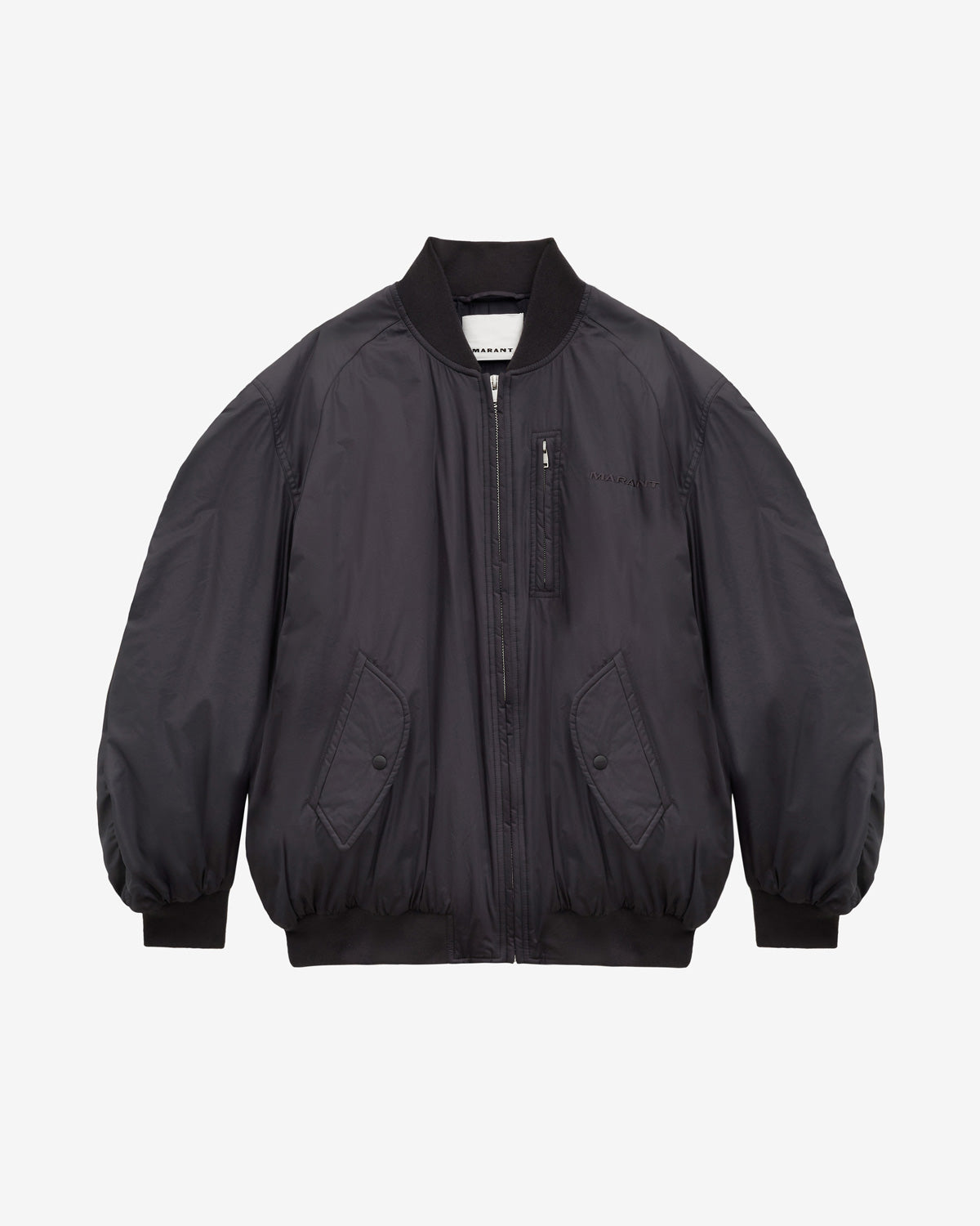 Bakya plain-colored cotton blend bomber jacket - Black - Man - 5