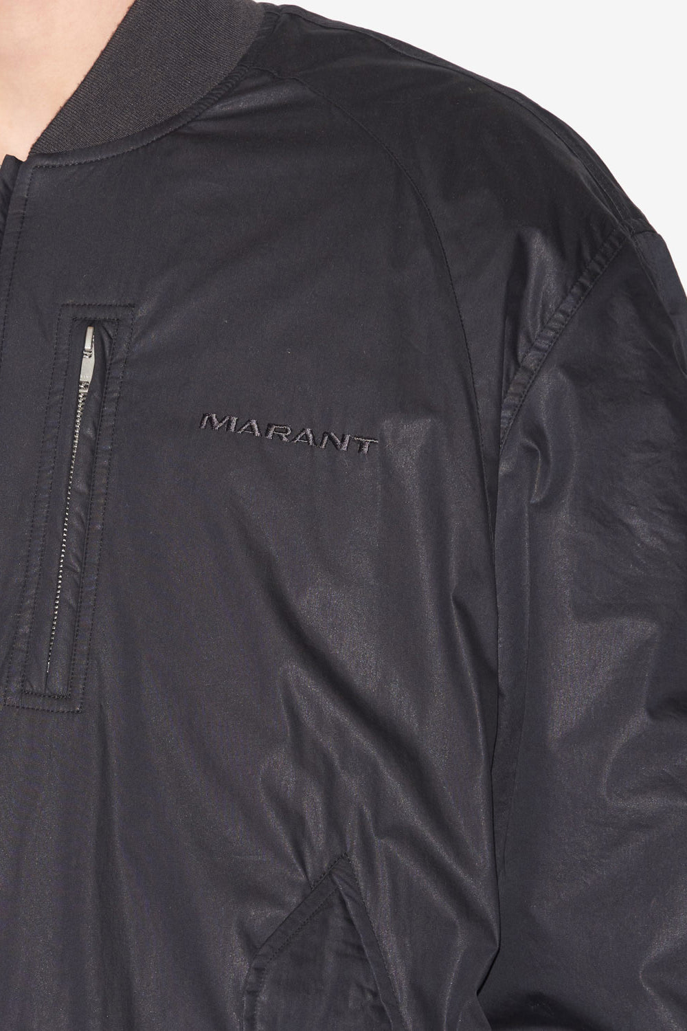 Cazadora bomber de mezcla de algodón lisa bakya - Negro lavado - Man - 3