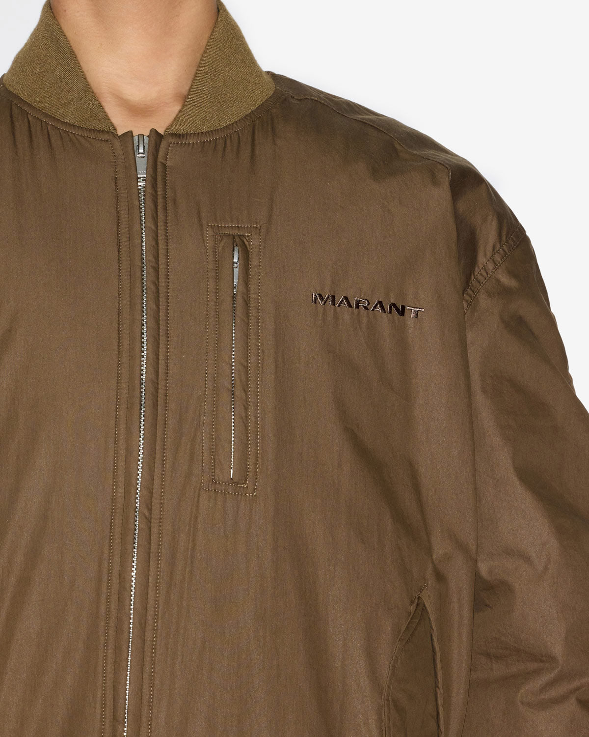 Bakya plain-colored cotton blend bomber jacket - Khaki - Man - 2