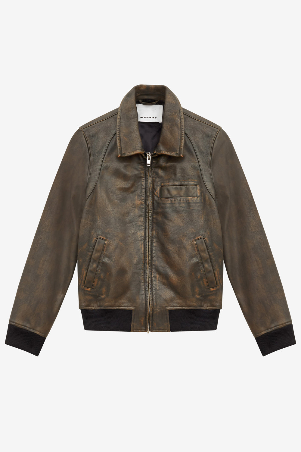 브레이안(braian) 소가죽 재킷 - 어두운 갈색 - Man - 1