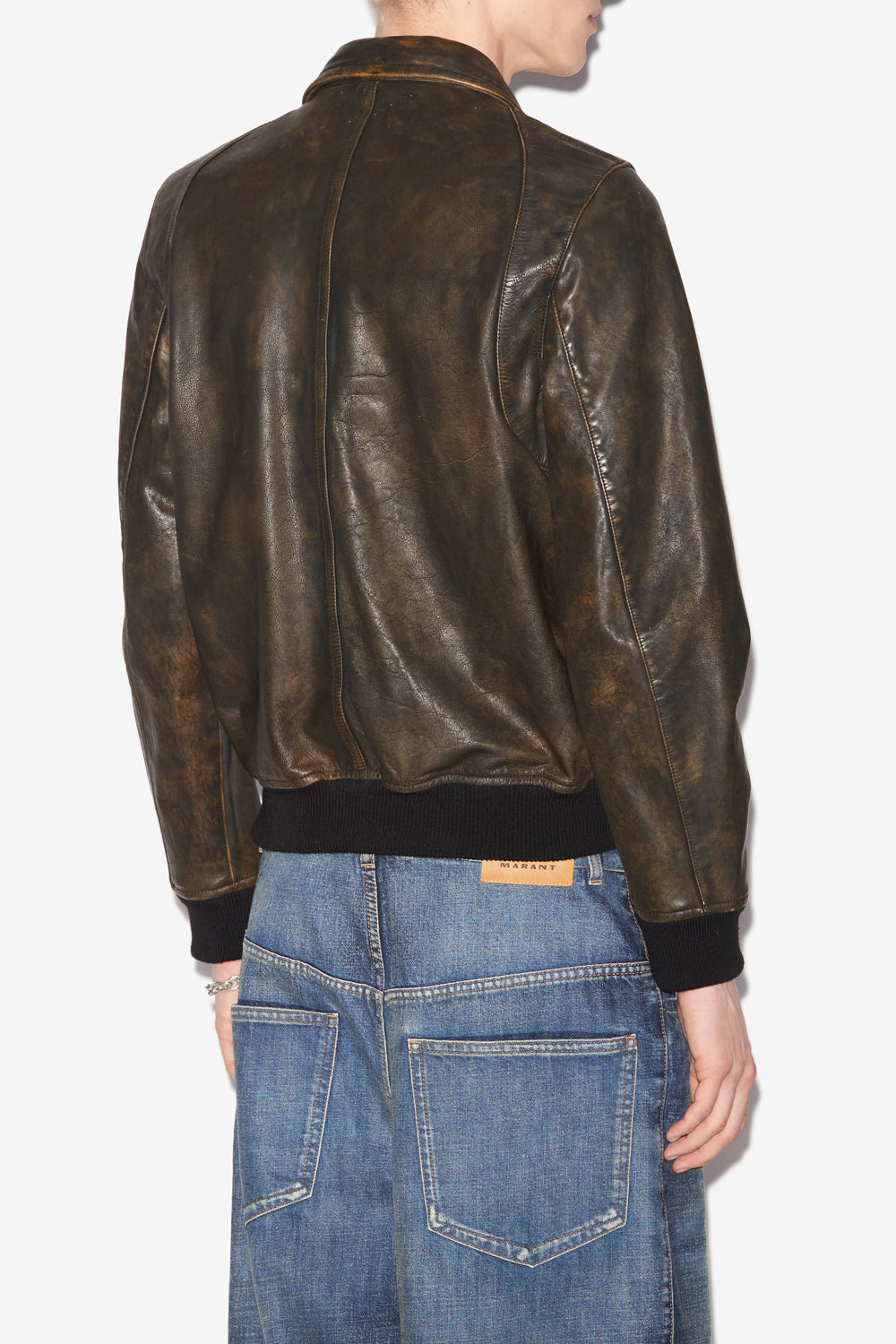 브레이안(braian) 소가죽 재킷 - 어두운 갈색 - Man - 5