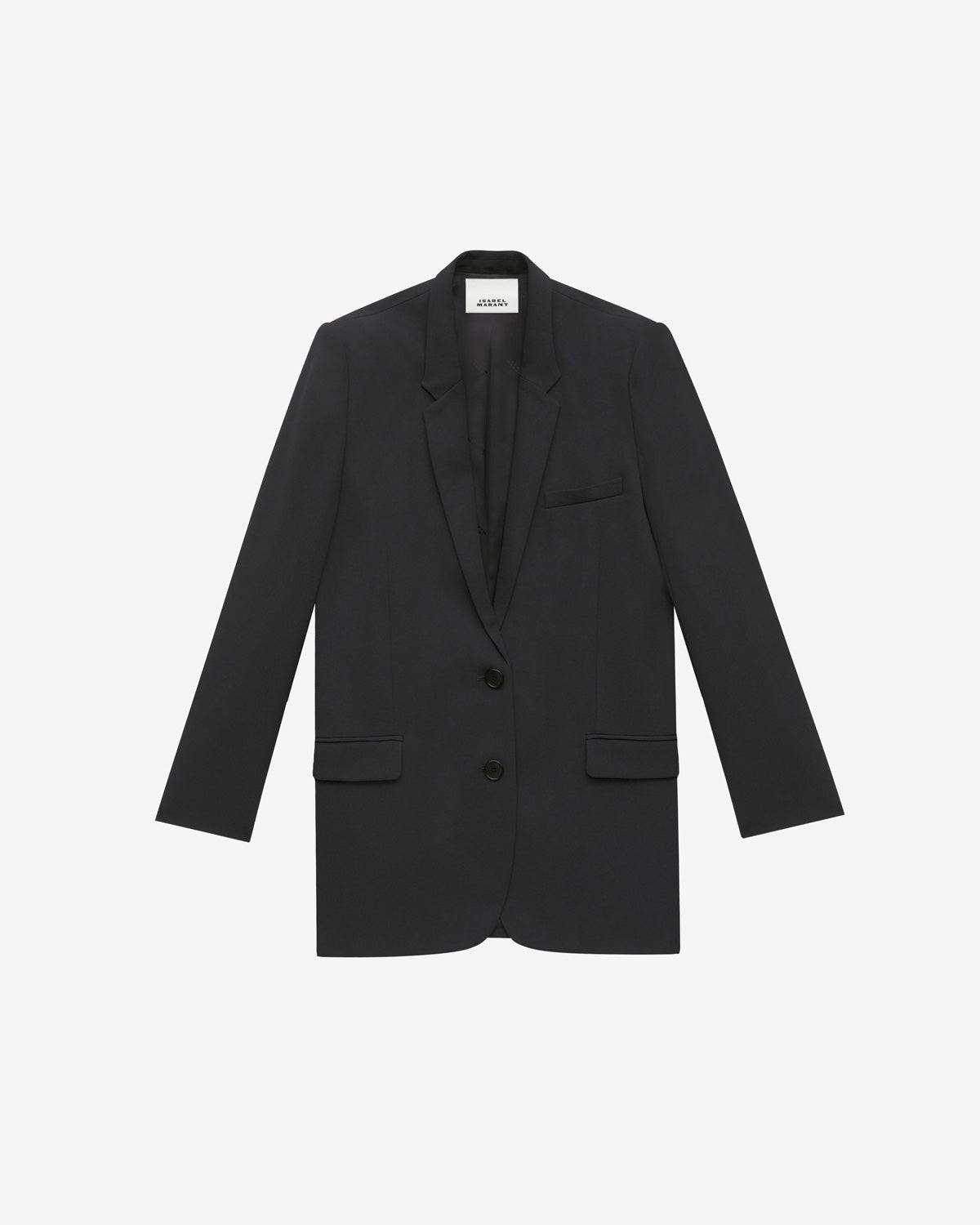 Chaqueta de traje de crepé liso oceany - Negro - Woman - 5