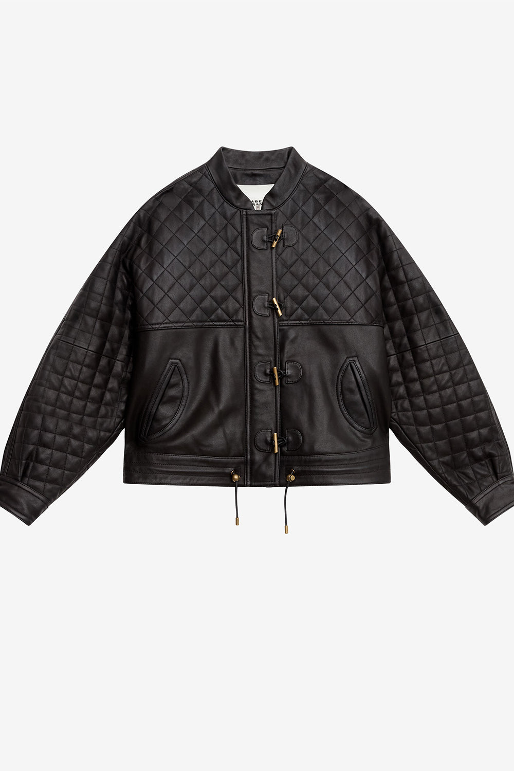 Celiany quilted lambskin leather jacket - Black - Woman - 1