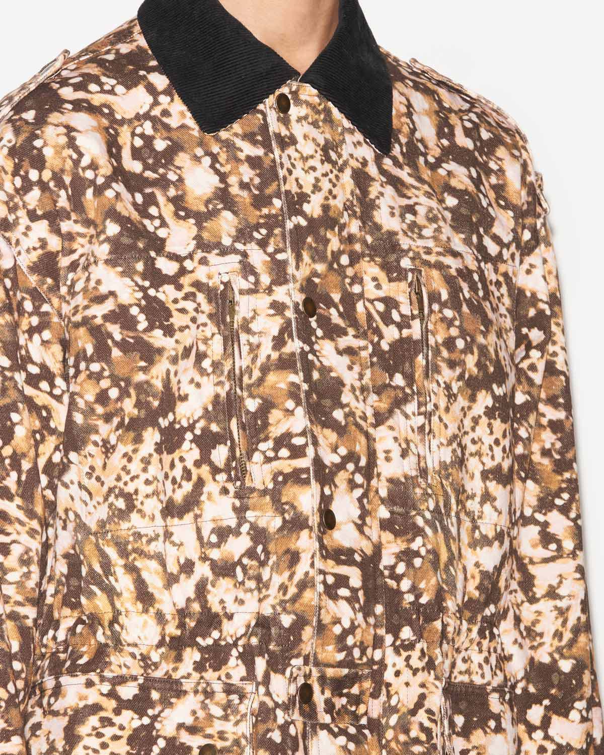 Veste workwear en denim imprimé eloan - Kaki - Man - 2