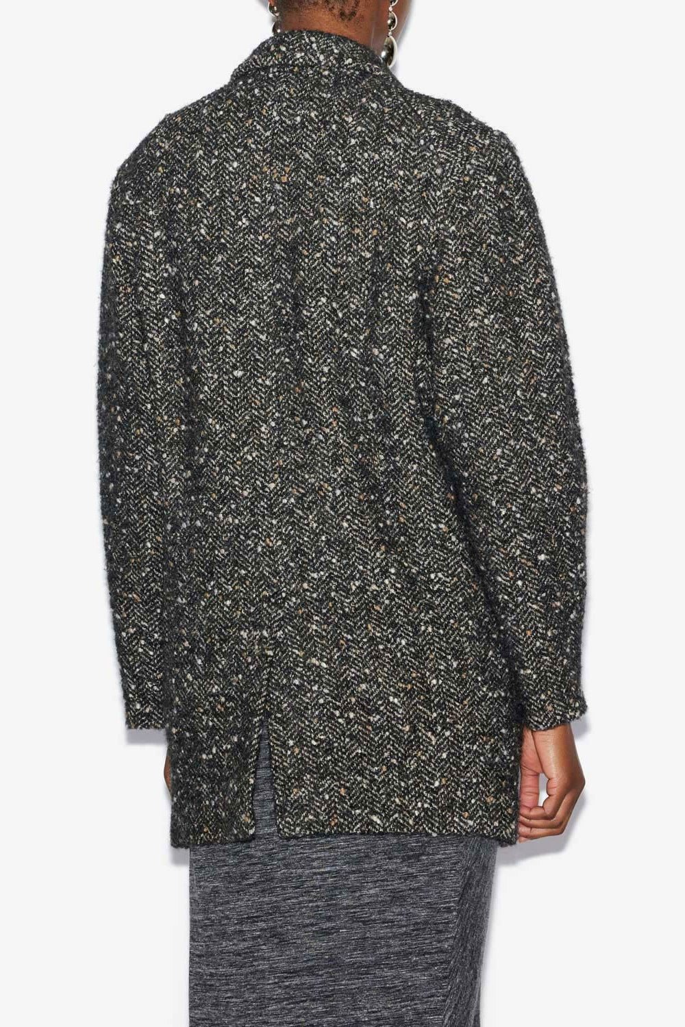 Hayden flecked wool blend suit jacket - Black - Woman - 5