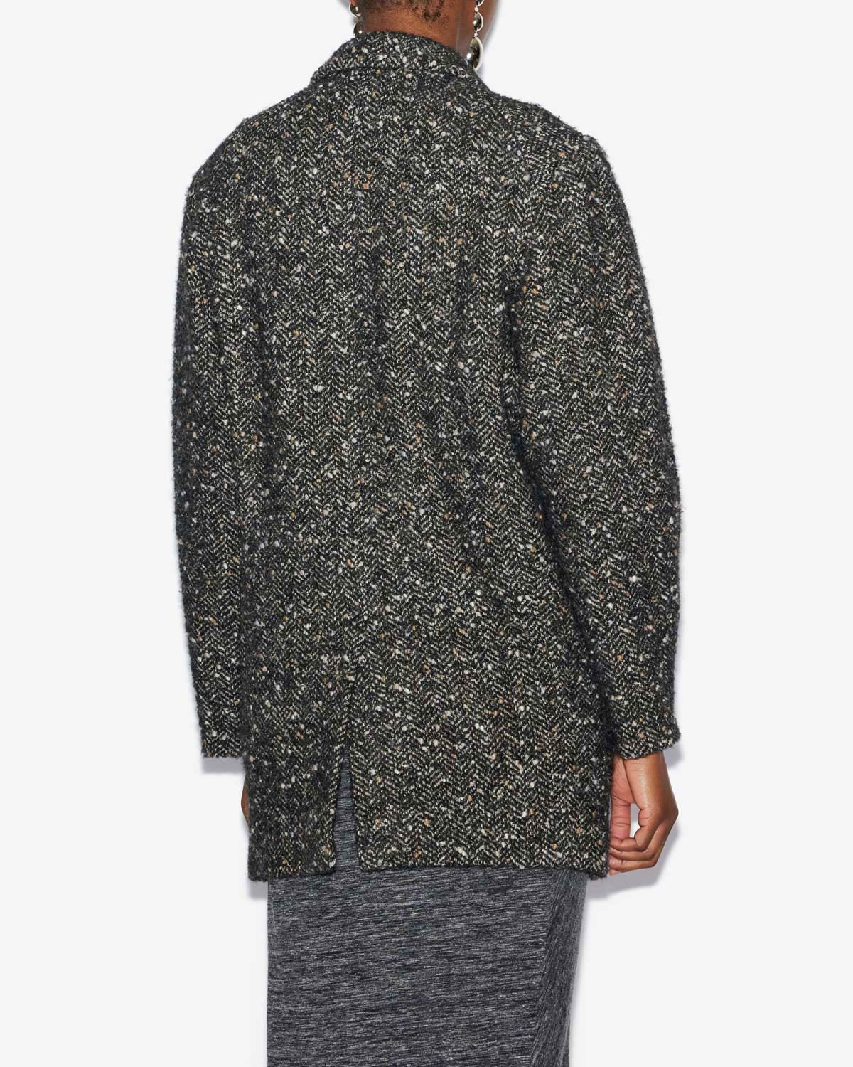 Hayden flecked wool blend suit jacket - Black - Woman - 4