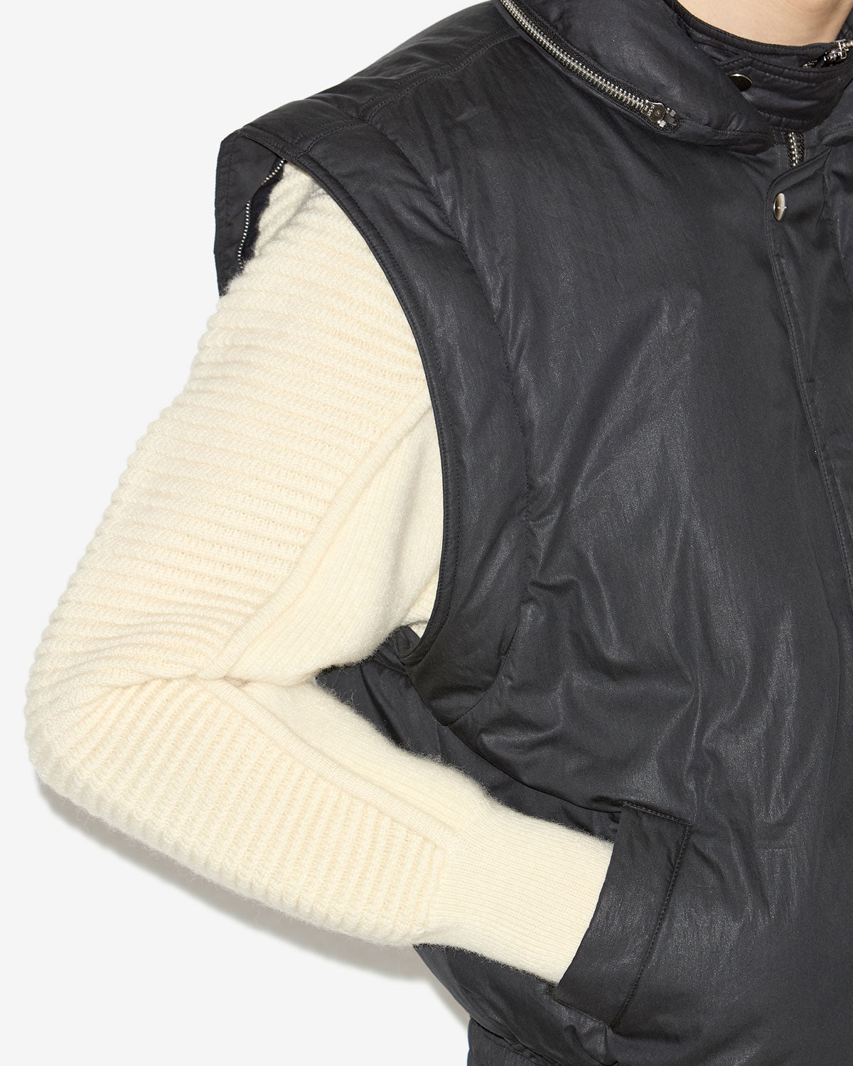 Kasim short cotton jacket - Black - Man - 2