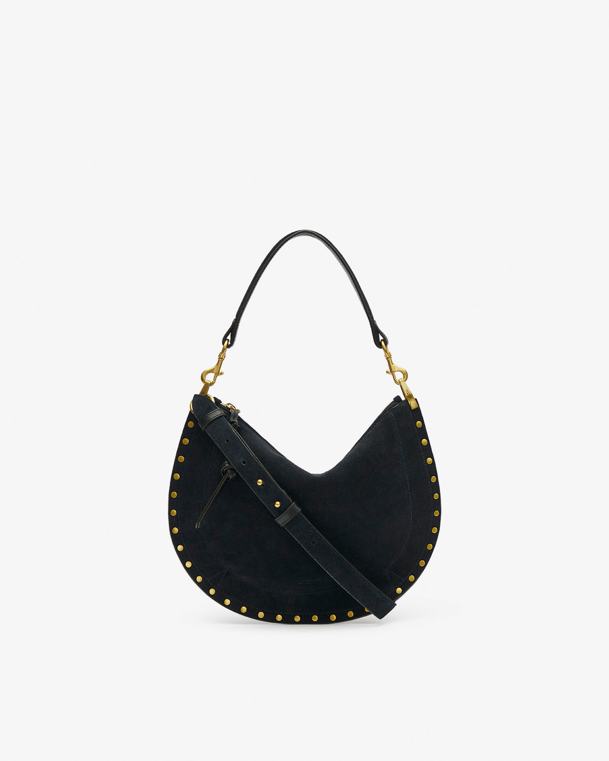 OSKAN SOFT ZIPPED BAG Woman black | ISABEL MARANT Official online