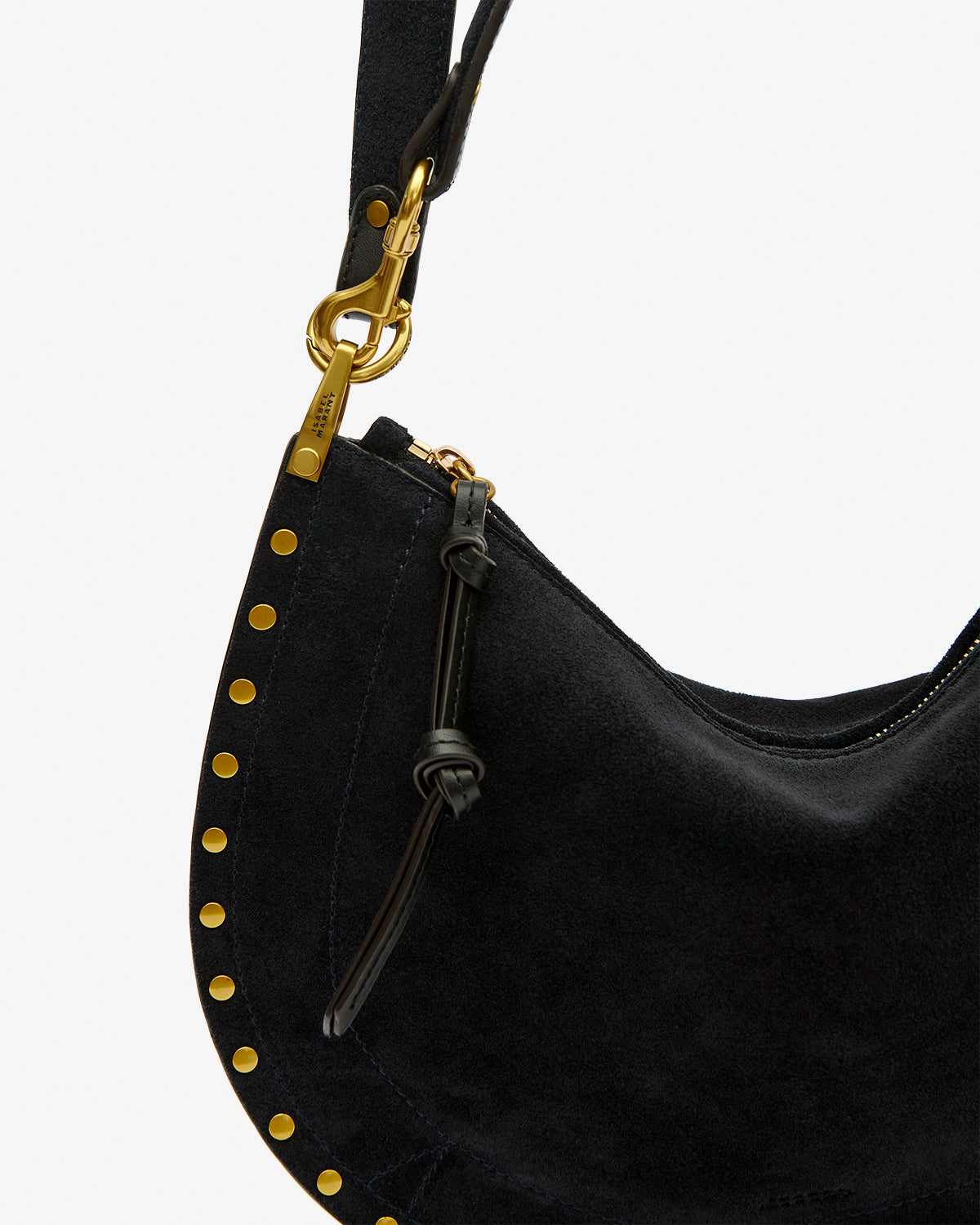 OSKAN SOFT ZIP SHOULDER BAG Woman dark midnight | ISABEL MARANT