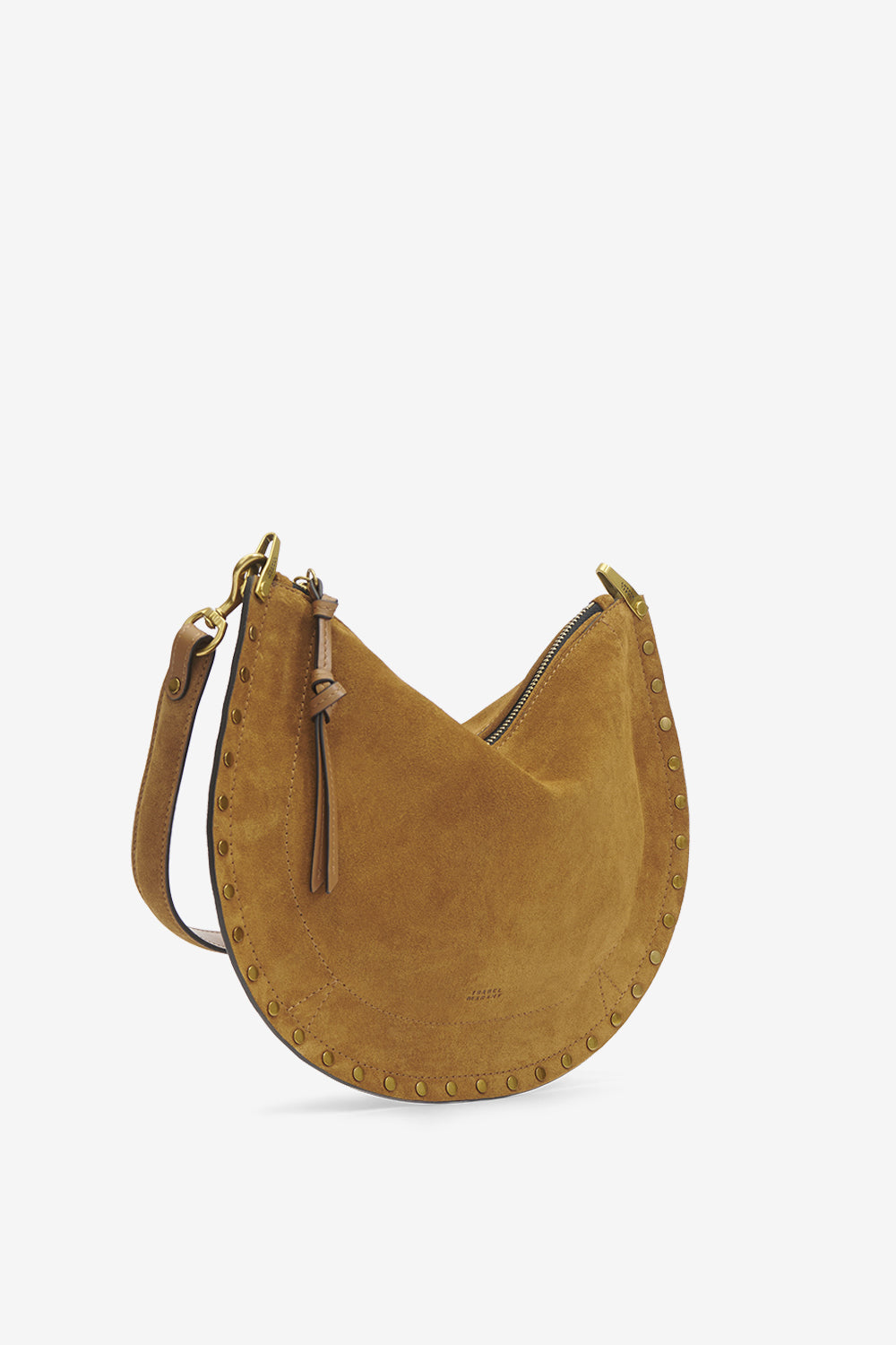 Oskan soft zip 스웨이드 송아지 가죽 백 - Cognac - Woman - 5