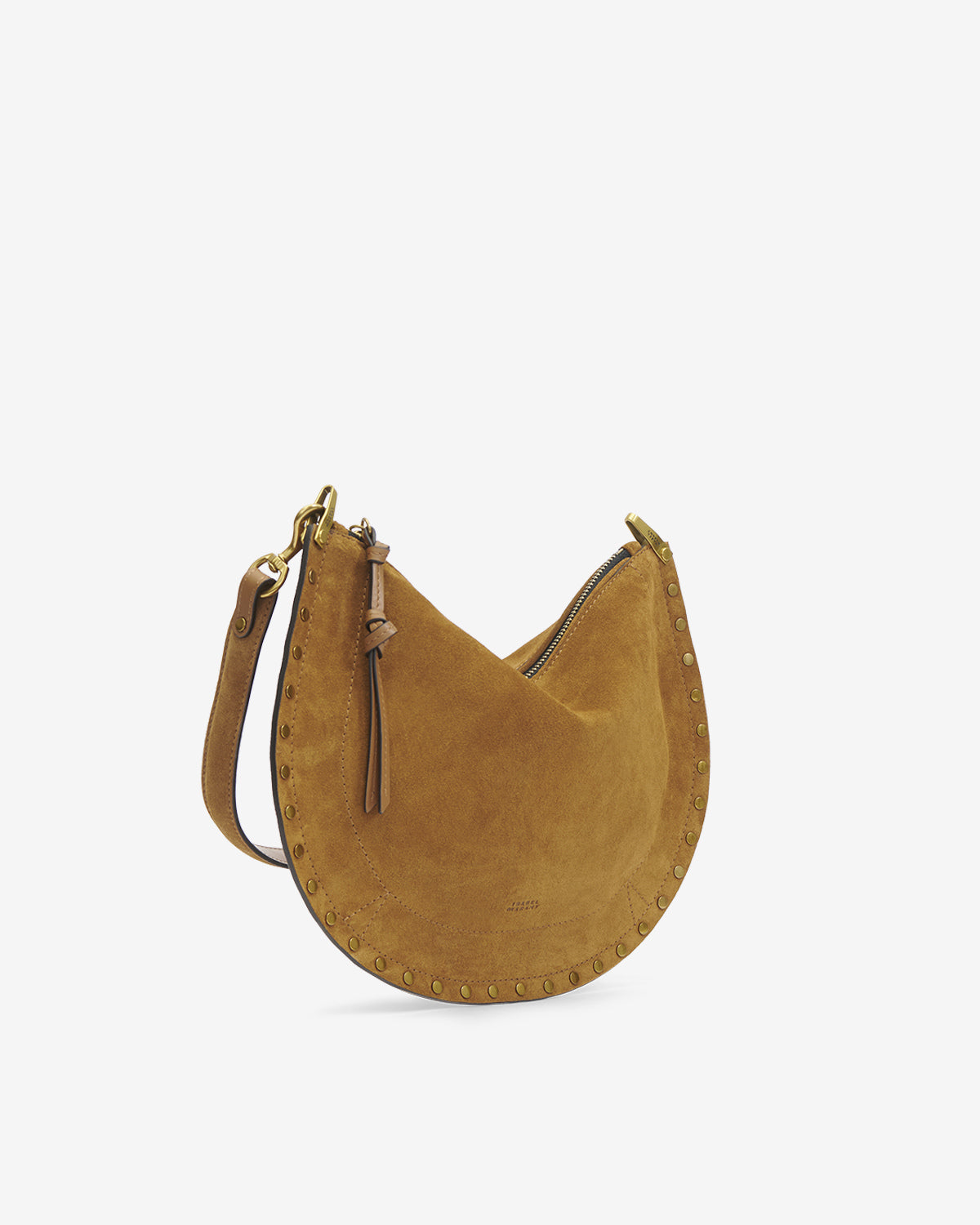 Oskan soft zip 스웨이드 송아지 가죽 백 - Cognac - Woman - 5