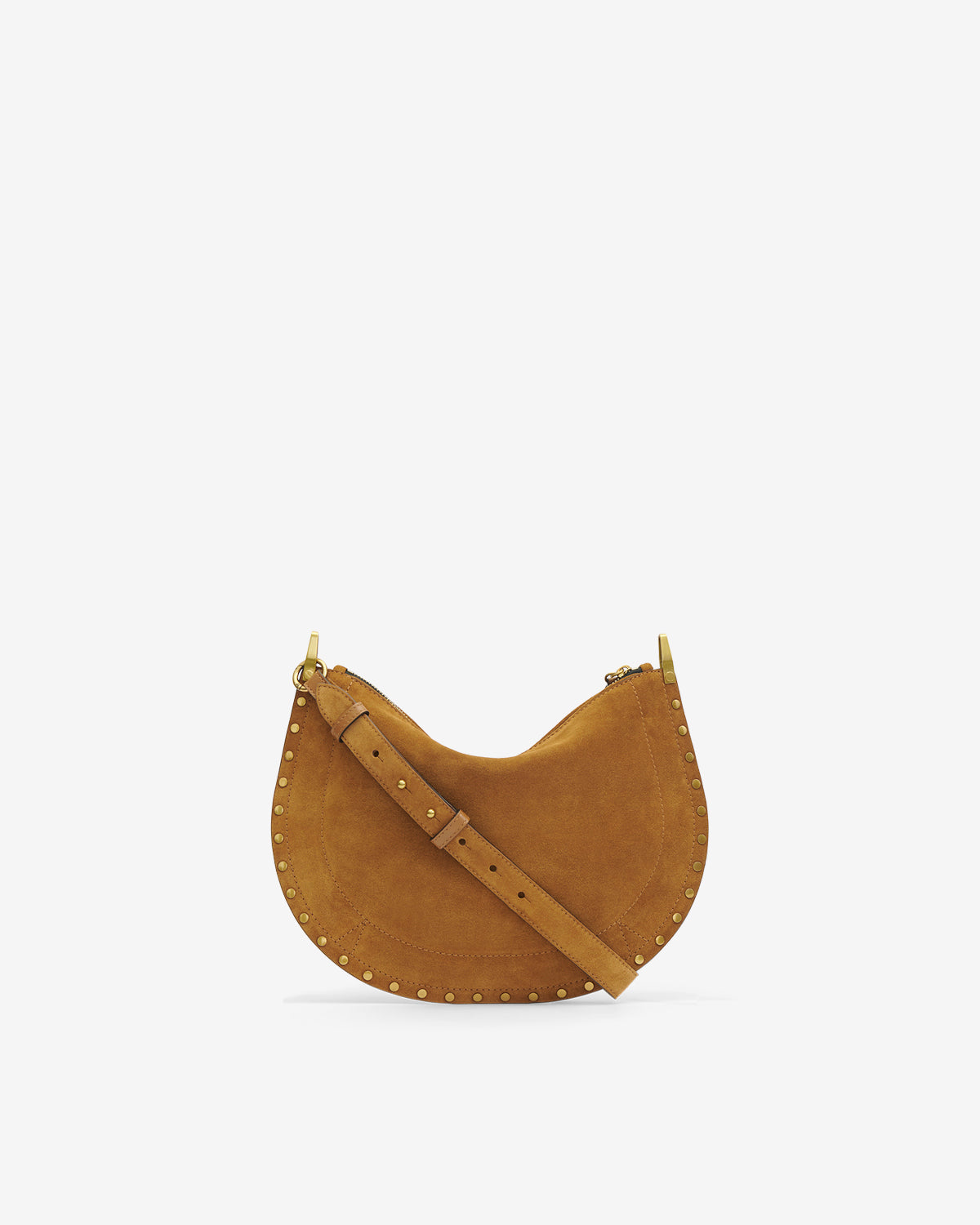 Oskan soft zip 스웨이드 송아지 가죽 백 - Cognac - Woman - 2
