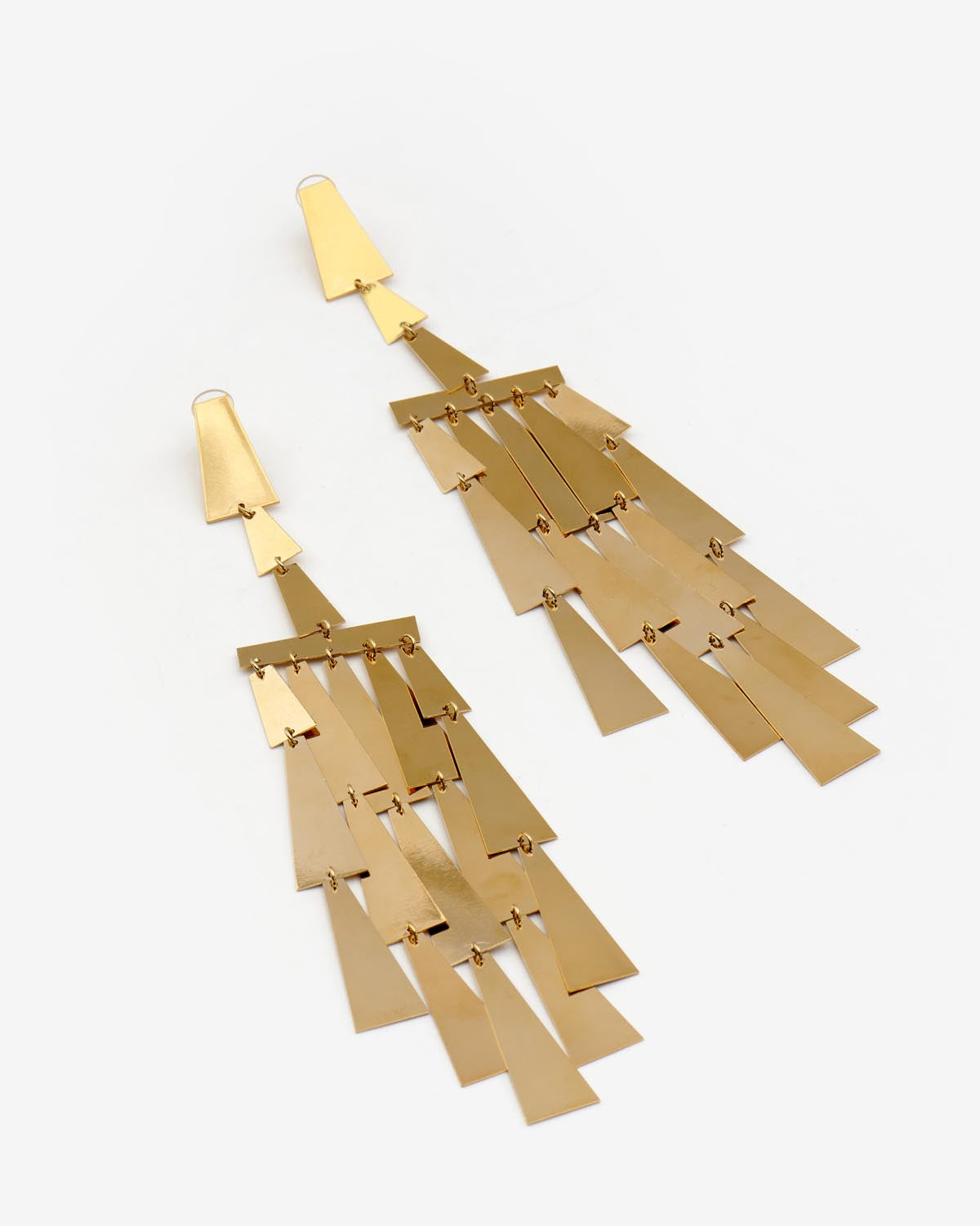 위노나(winona) 기하학적 형태의 펜던트 이어링 - 골든 - Woman - 3