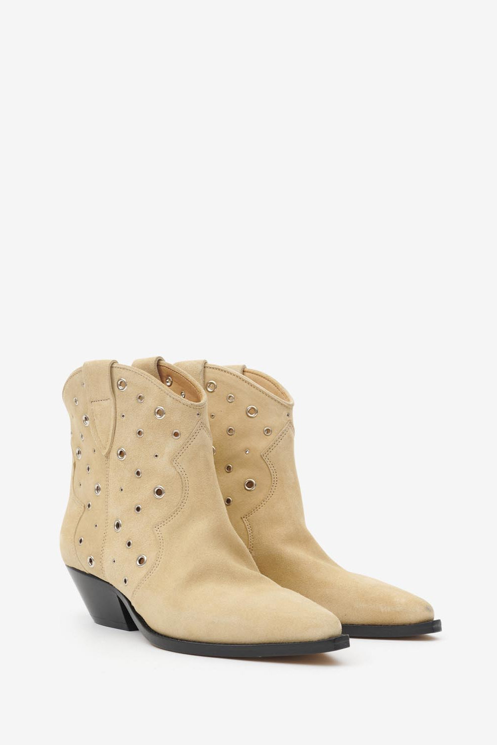 Bottines en veau velours dewina - Toffee - Woman - 3