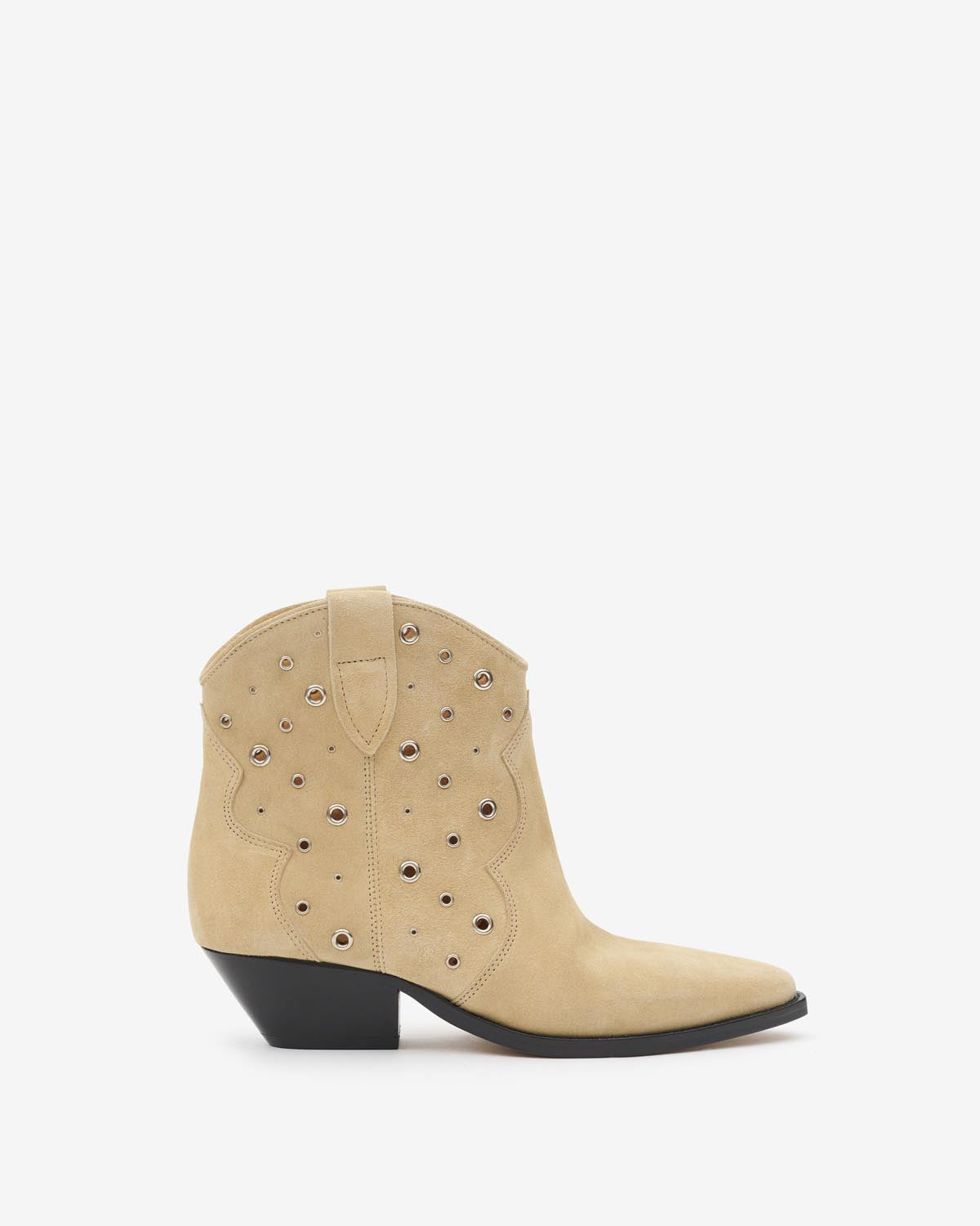 Dewina calfskin suede leather ankle boots - Toffee - Woman - 1