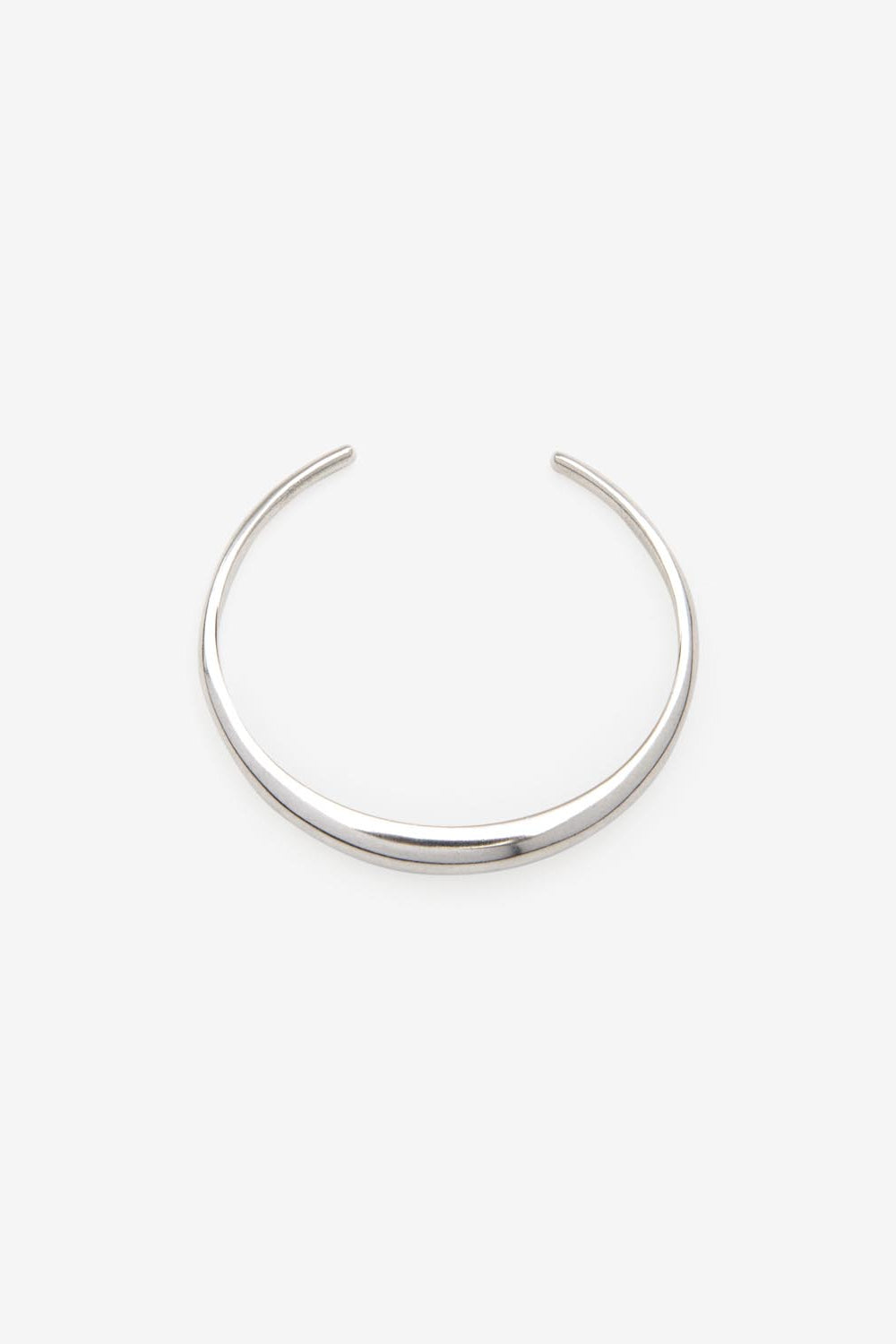 Pio silver-finish brass bangle bracelet - Silver - Woman - 1