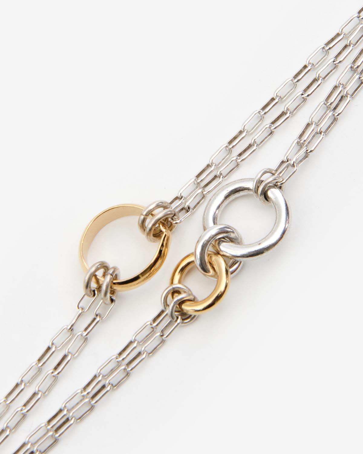 Bracelet chaînes et anneaux dancing ring man - Argenté-doré - Man - 3