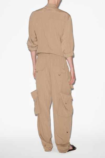 Homere flowing jumpsuit - Khaki - Man - 5