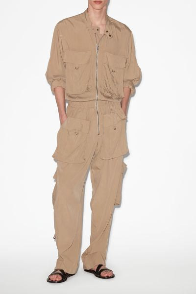 Homere flowing jumpsuit - Khaki - Man - 2