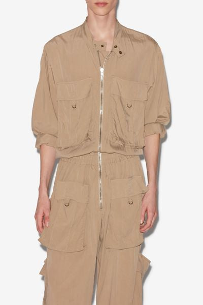 Homere flowing jumpsuit - Khaki - Man - 4