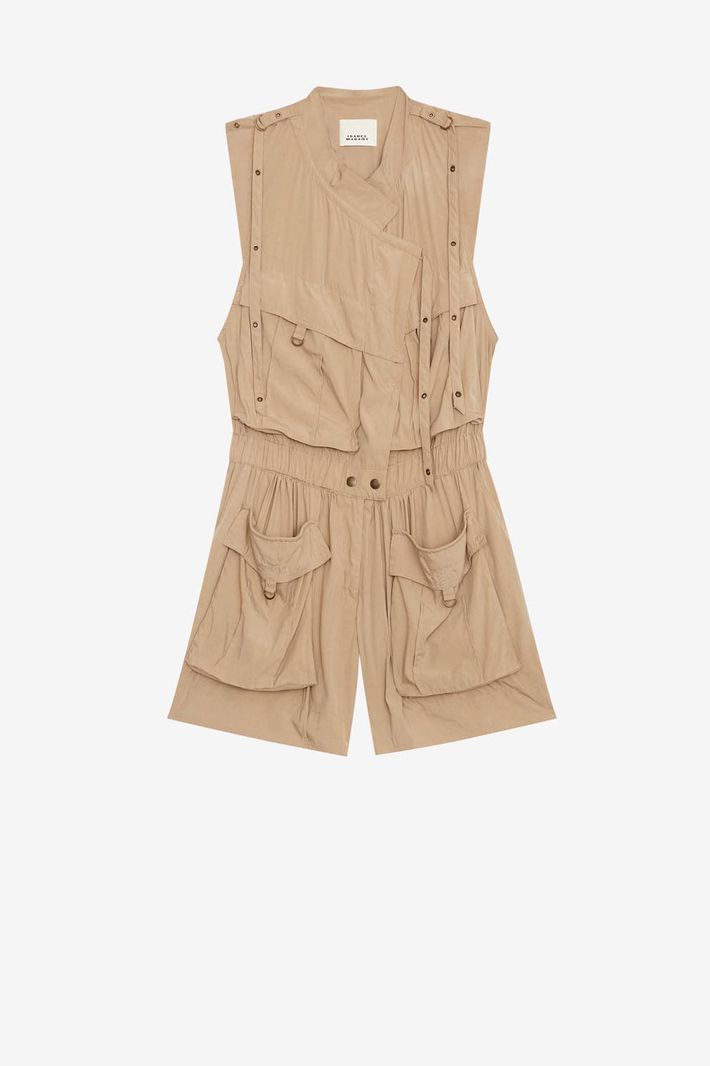 Combinaison short fluide hanelor - Kaki - Woman - 1