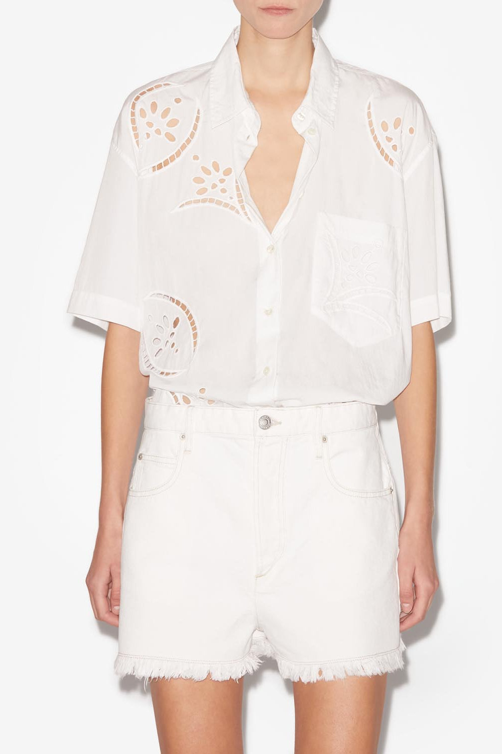 Camisa con estampado calado bilya - Blanco - Woman - 4