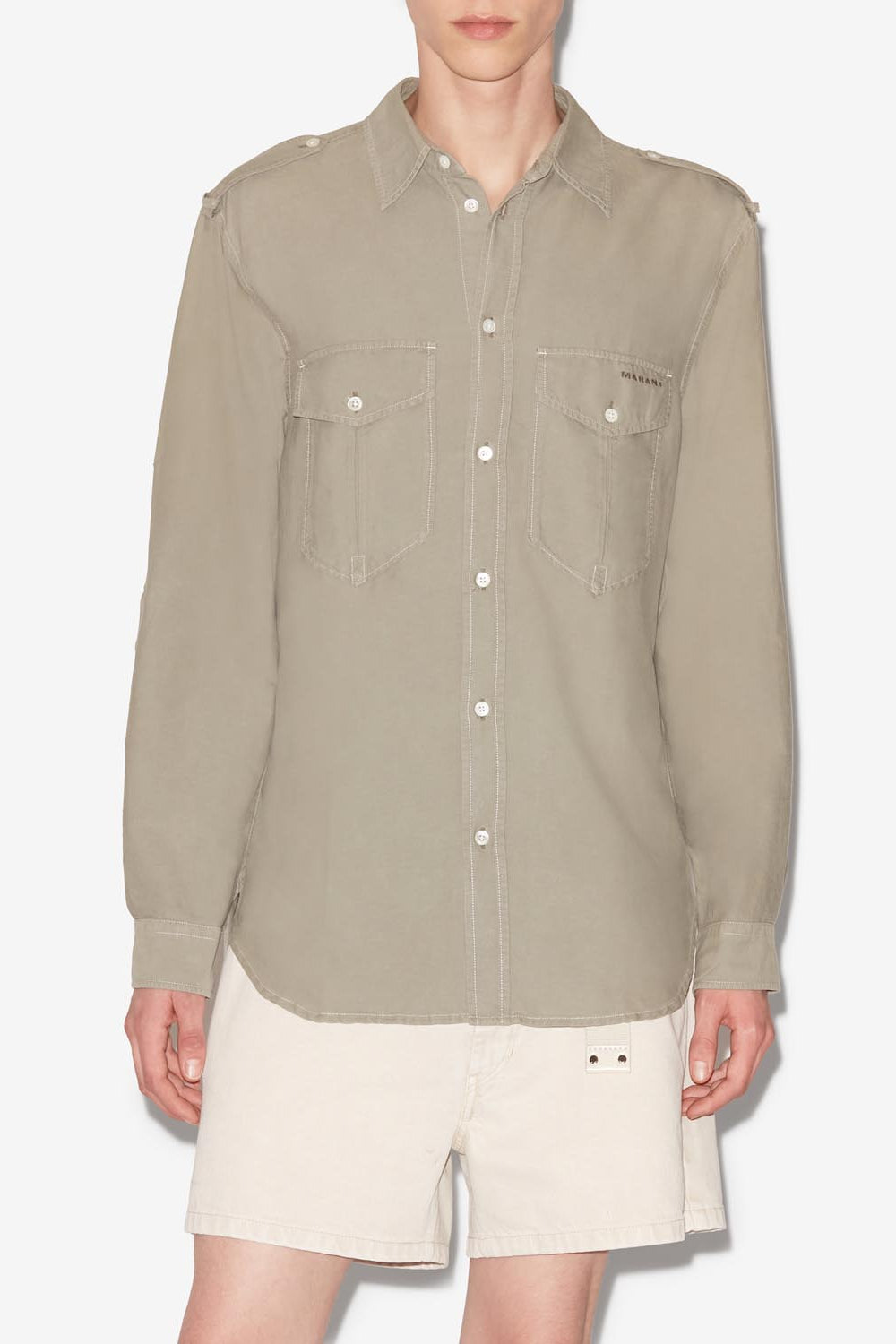 Camisa de algodón cesar - Caqui - Man - 4