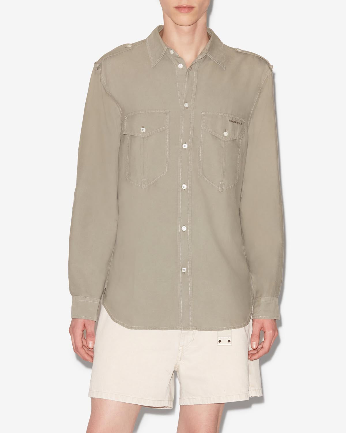 Cesar shirt Man Khaki 5