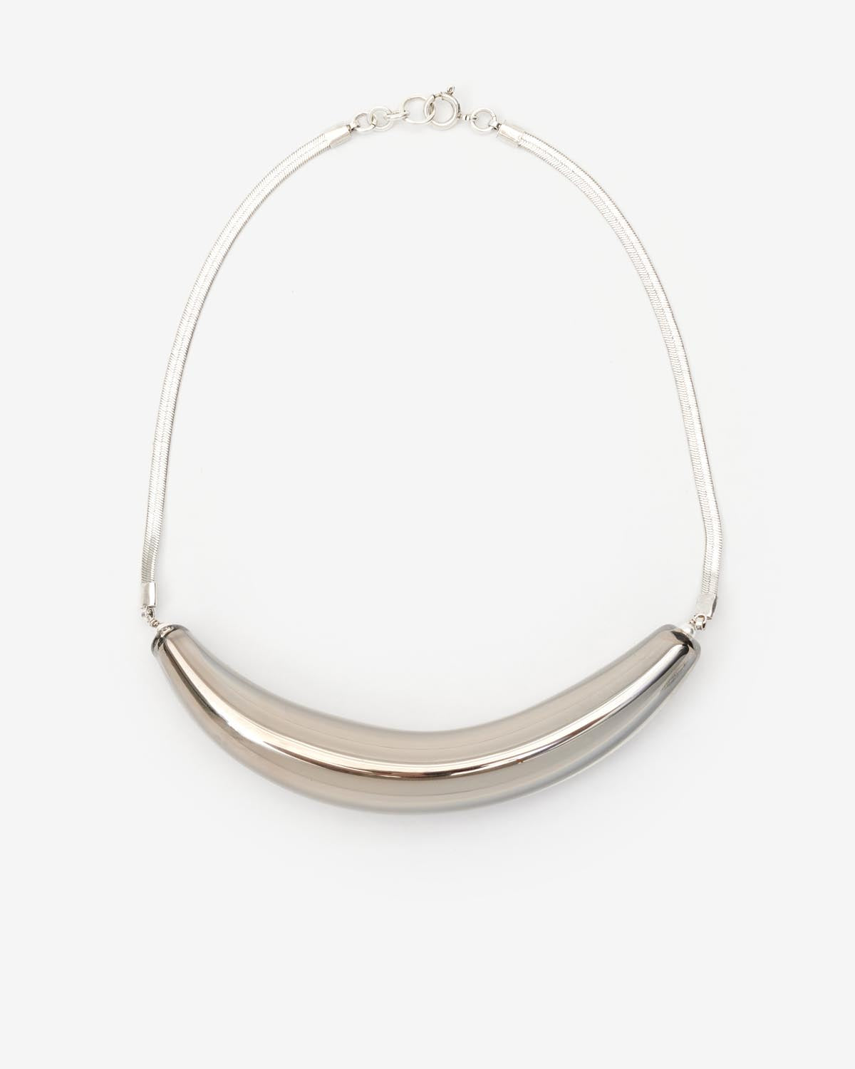 Collana con inserto oversize oyan - Gun metal-silver - Woman - 4