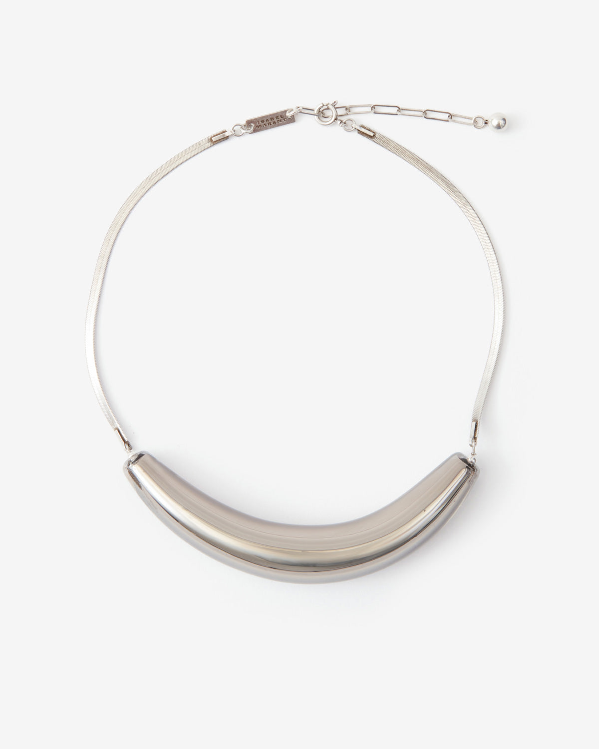 Collana con inserto oversize oyan - Gun metal-silver - Woman - 1