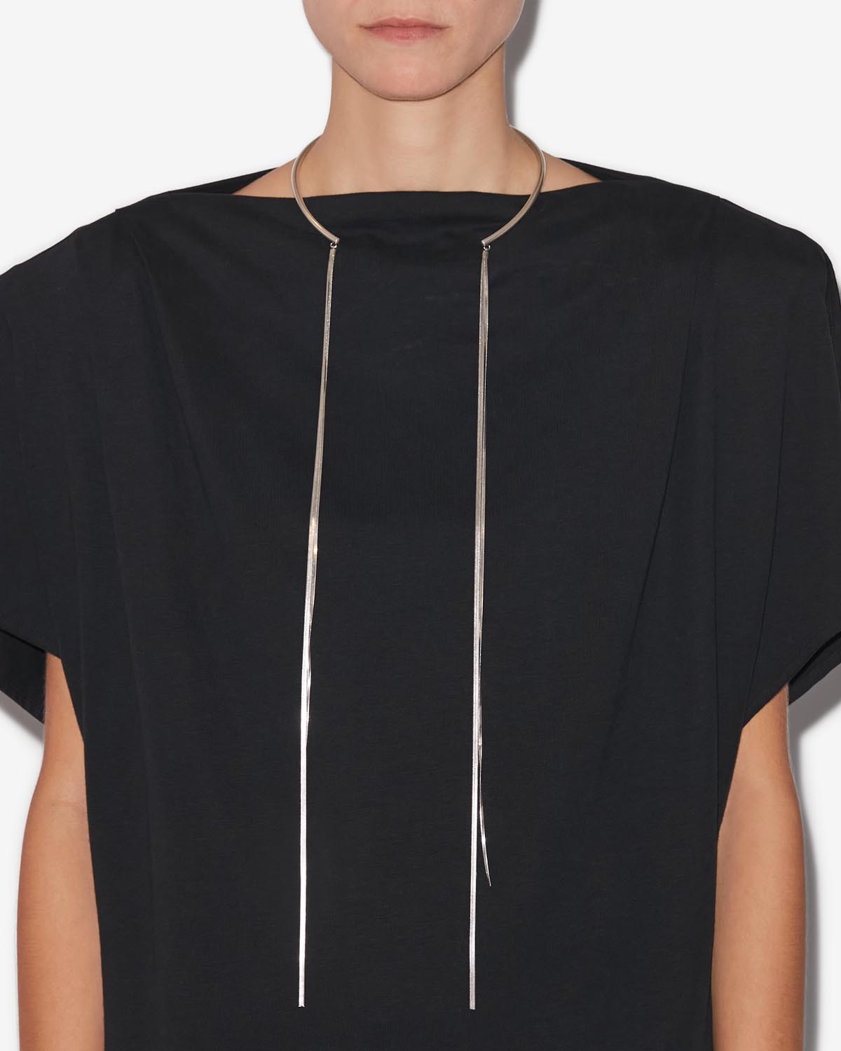 Fascinating シルバーの色調のスカーフネックレス - 銀 - Woman - 2