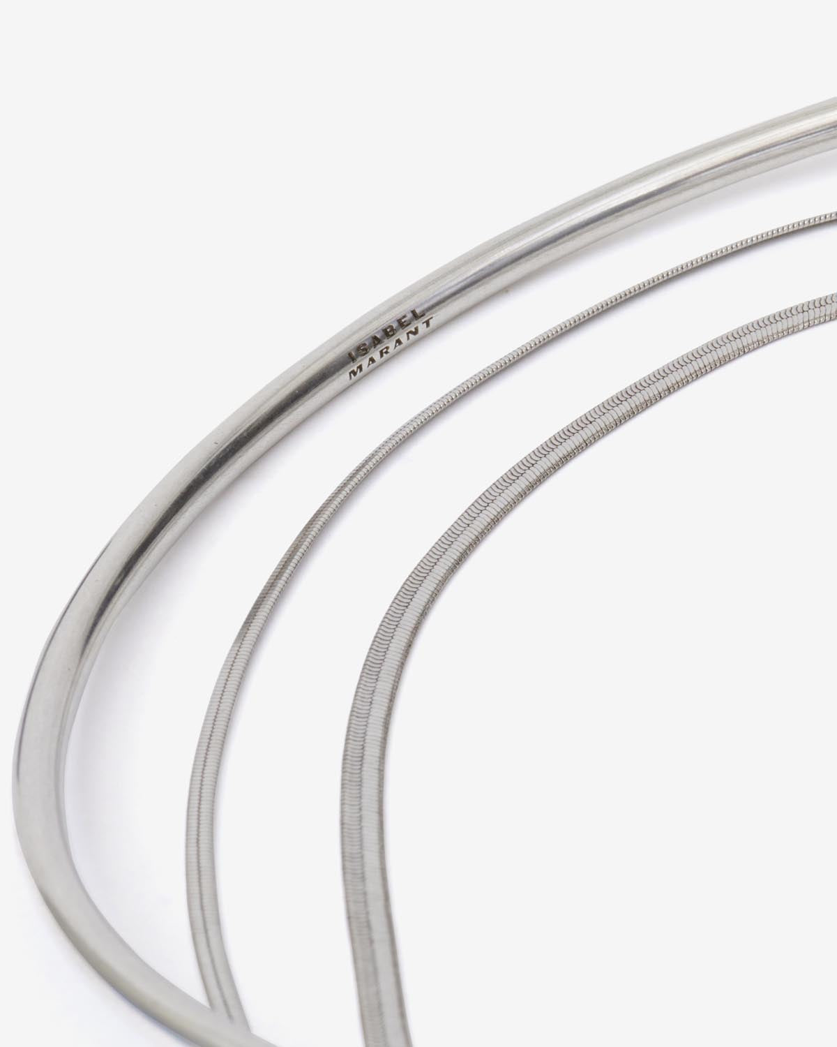 Fascinating シルバーの色調のスカーフネックレス - 銀 - Woman - 3