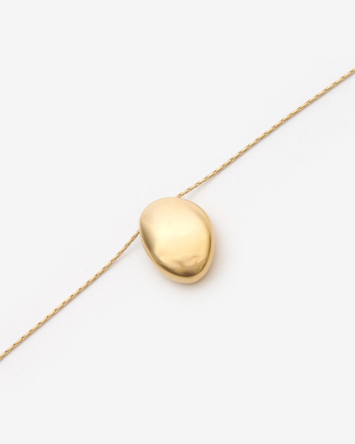 Shiny day pendant necklace in gold-finish brass - Gold - Woman - 3