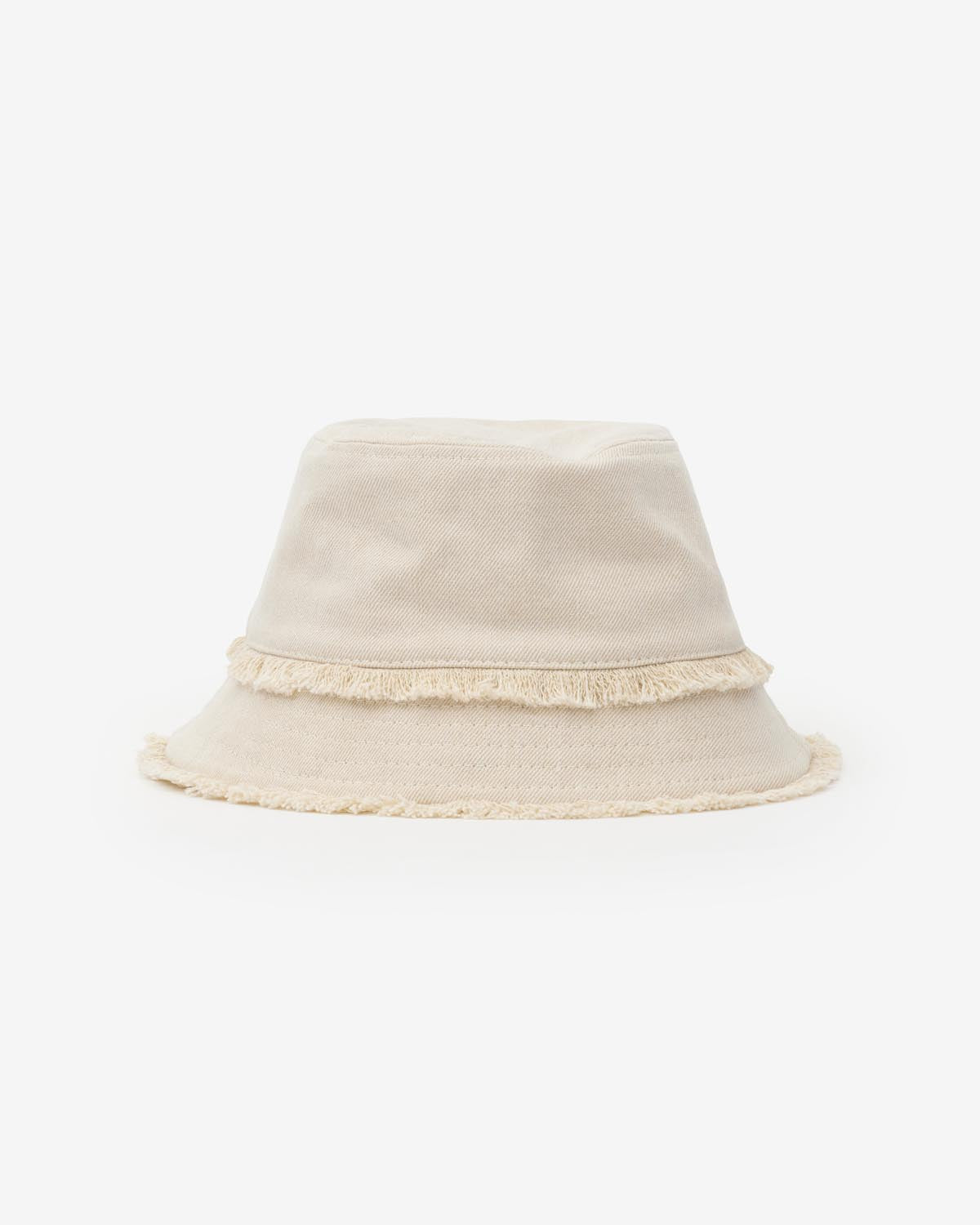 Bergen cotton bucket hat with logo - Ecru - Woman - 2