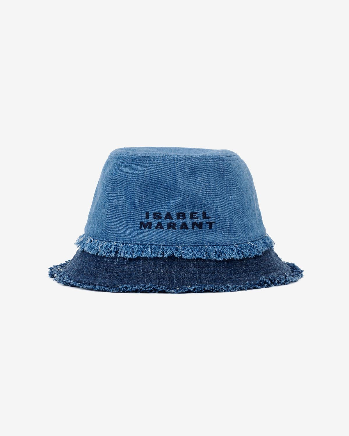 Bergen cotton bucket hat with logo - Blue - Woman - 1