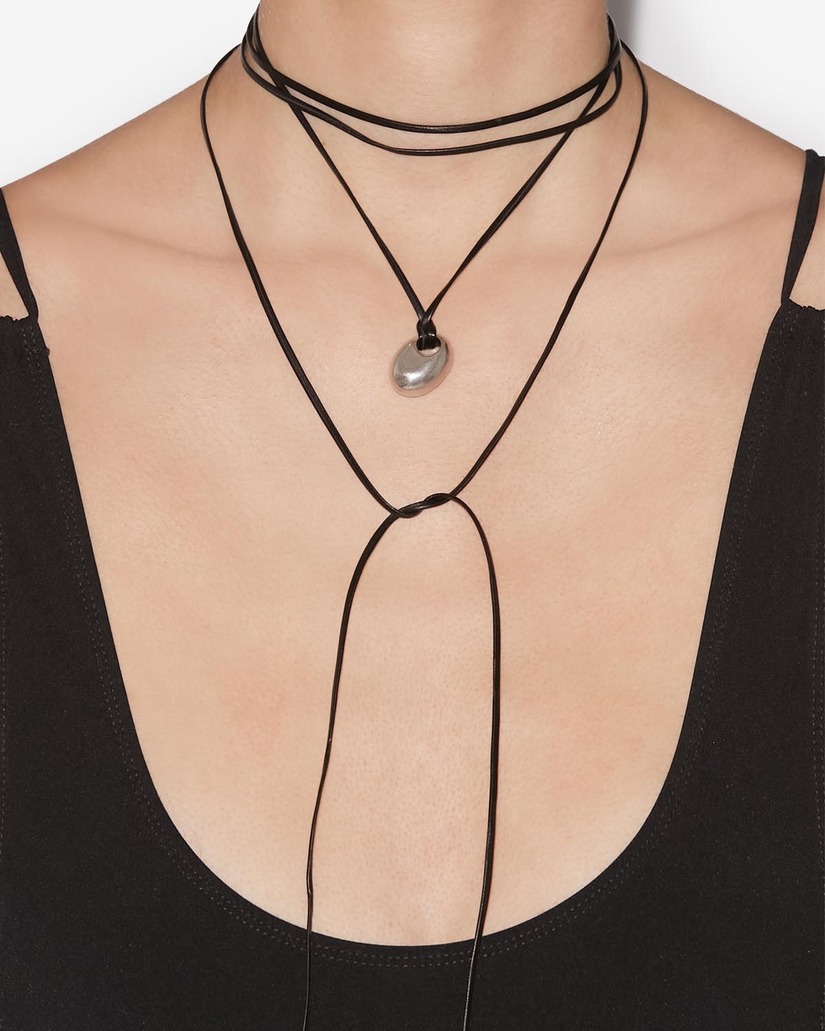 Isabel Marant Gold amp; Orange Long Pendant Necklace