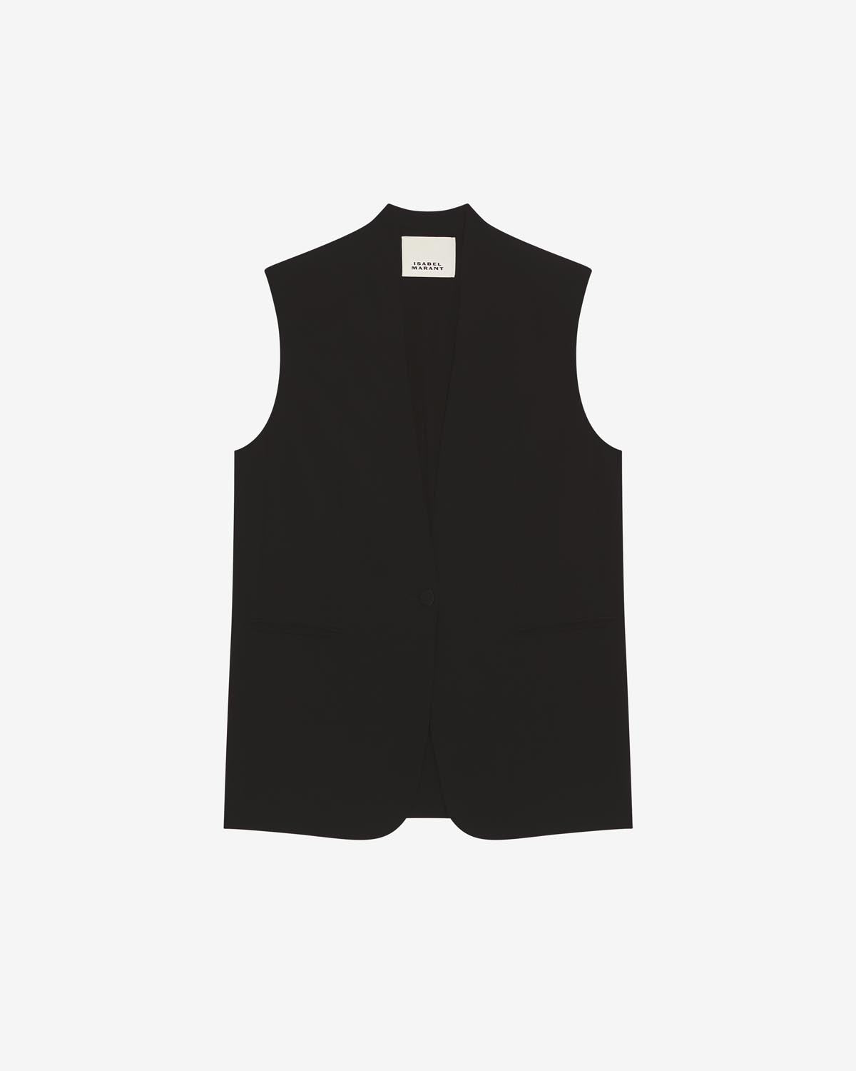 Gilet "costard" en jersey emara - Noir - Woman - 5