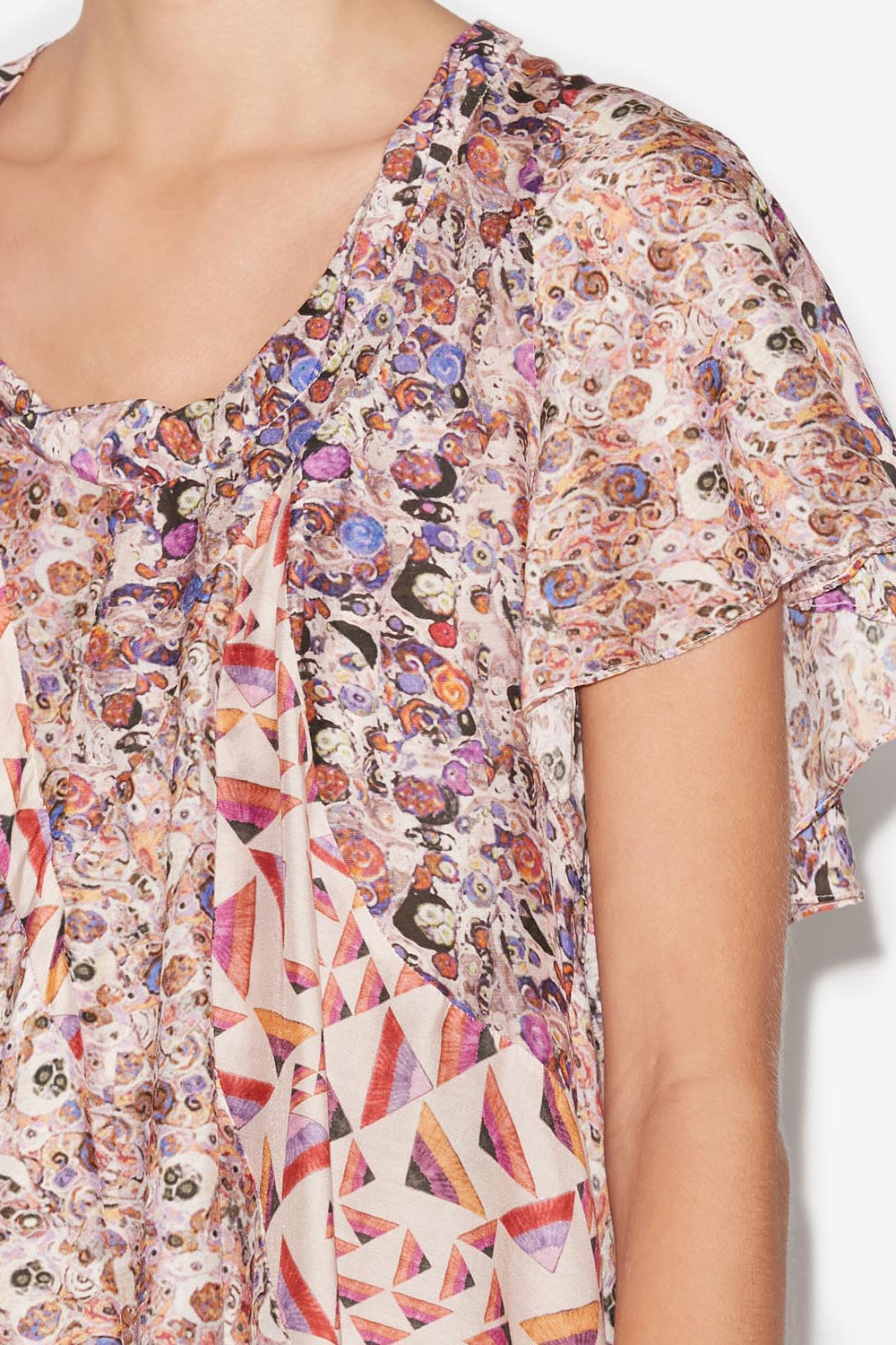 Lamalia printed top - Ecru - Woman - 3