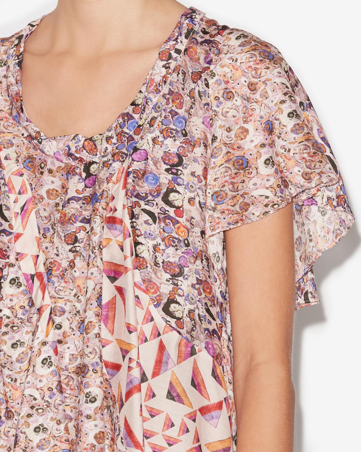 Bedrucktes oberteil lamalia - Naturfarben - Woman - 2