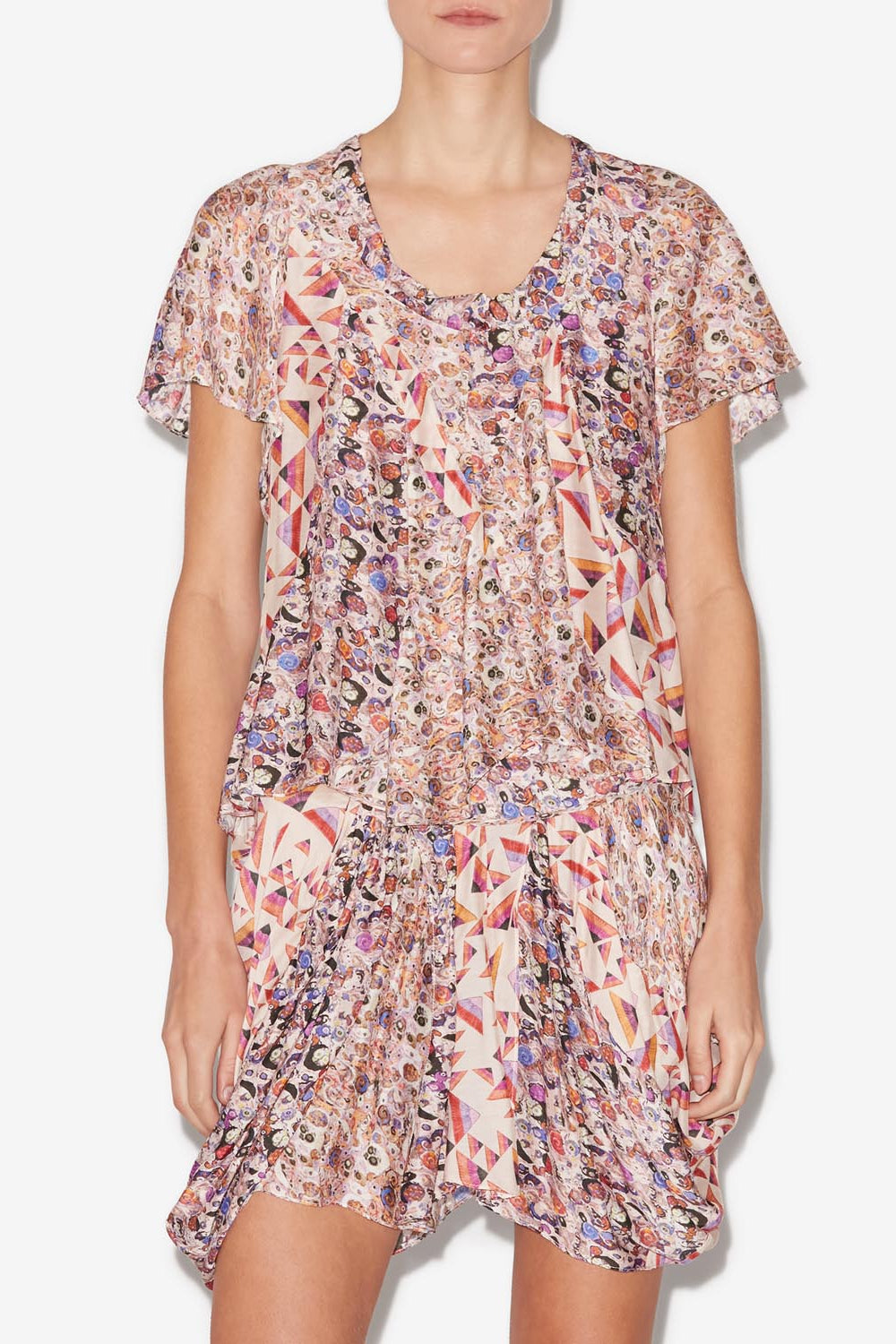 Lamalia printed top - Ecru - Woman - 4