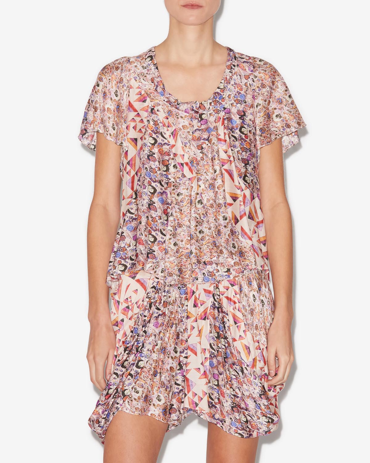 Bedrucktes oberteil lamalia - Naturfarben - Woman - 3