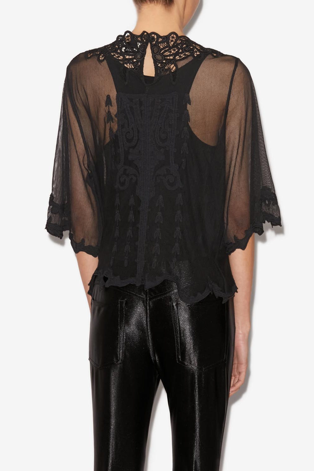 Vera lace top - Black - Woman - 5