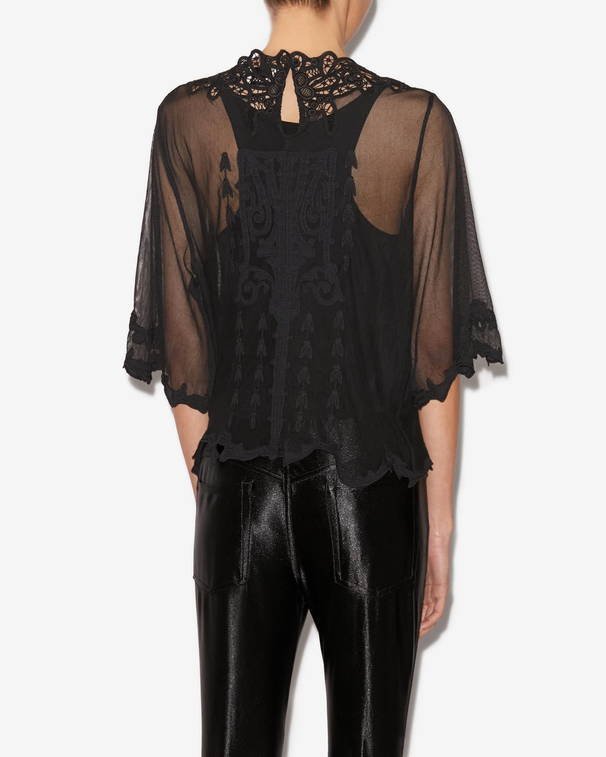 Top de encaje vera - Negro - Woman - 4