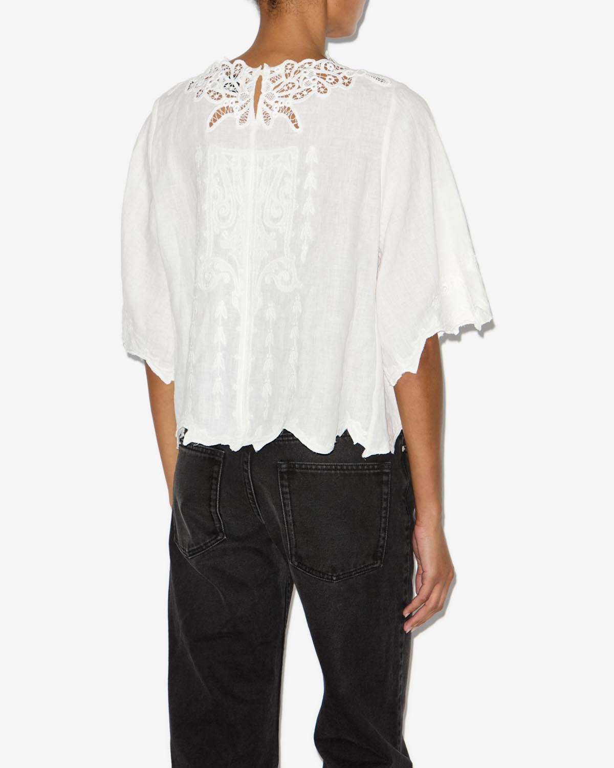 Vera 레이스 소재의 탑 - 하얀색 - Woman - 4