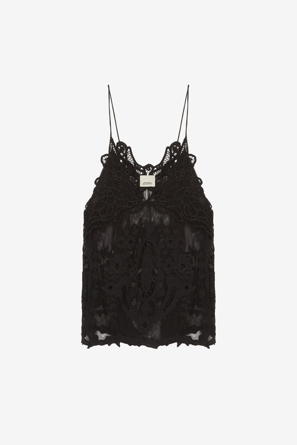 Victoria lace top - Black - Woman - 1