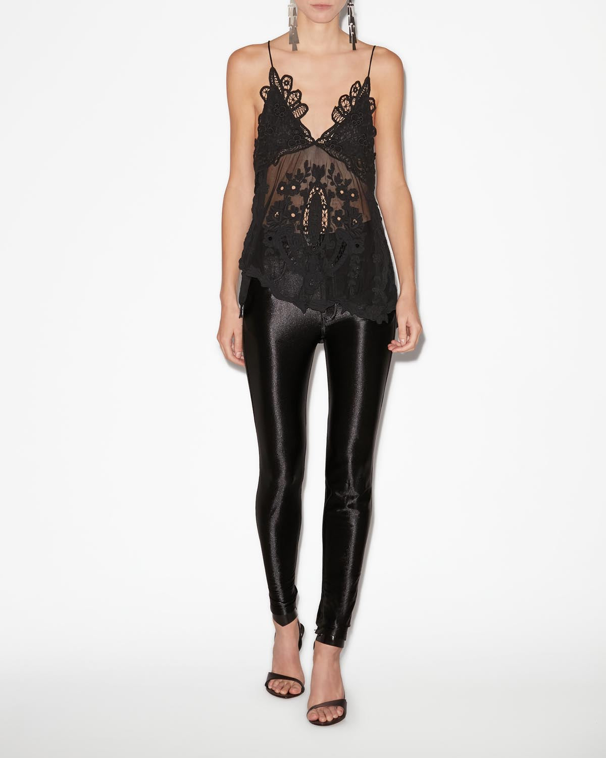 Victoria lace top - Black - Woman - 1