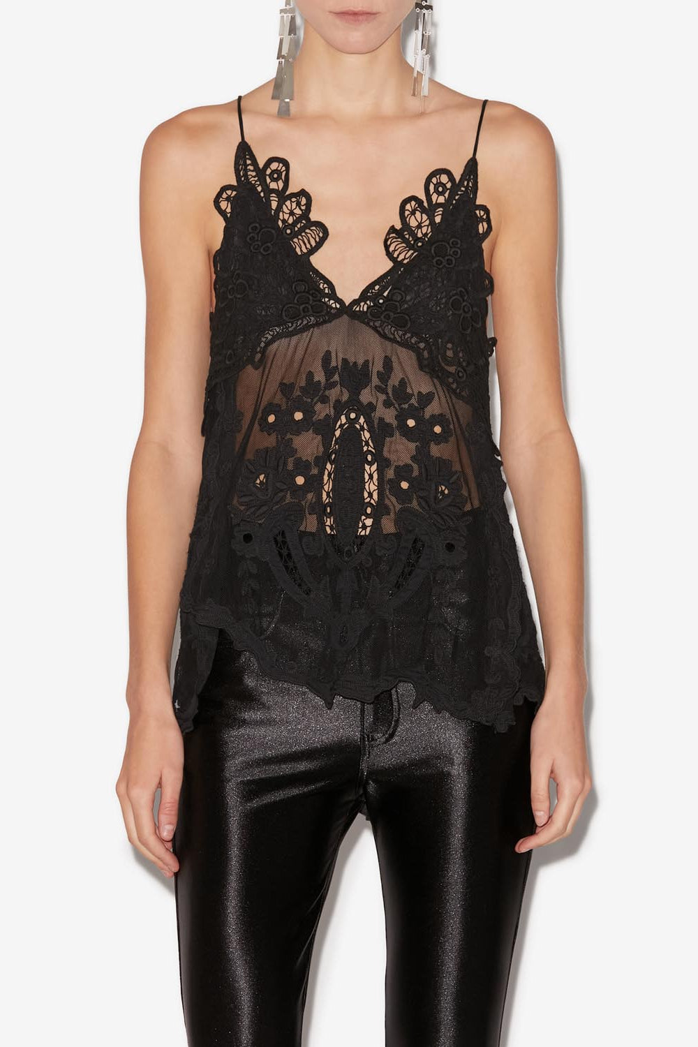 Victoria lace top - Black - Woman - 4